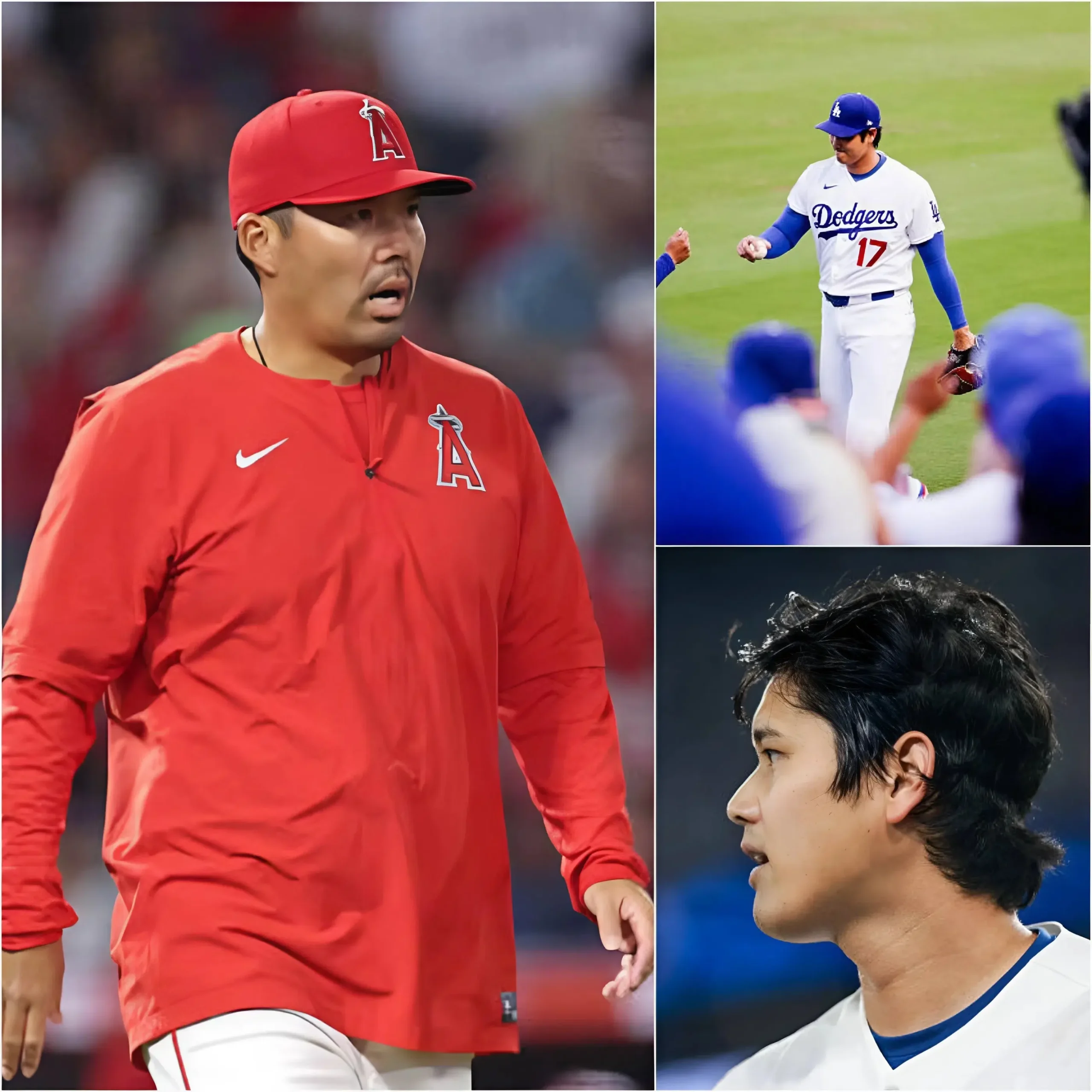Cover Image for 🚨 “HE’S A CHEATER!” – Kurt Suzuki, coach of the Los Angeles Angels, exploded after the loss to Ohtani.