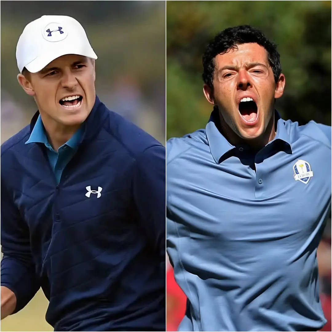 Cover Image for 10 MINUTES AGO 🔴 Jordan Spieth publicly “torn apart” Rory McIlroy live on television, directly attacking him in front of the entire audience, causing chaos in the studio… Then, unexpectedly, Jordan Spieth made a joke that shocked the world. No one ever imagined Jordan Spieth would dare do this live on air. But Rory McIlroy didn’t let it go.