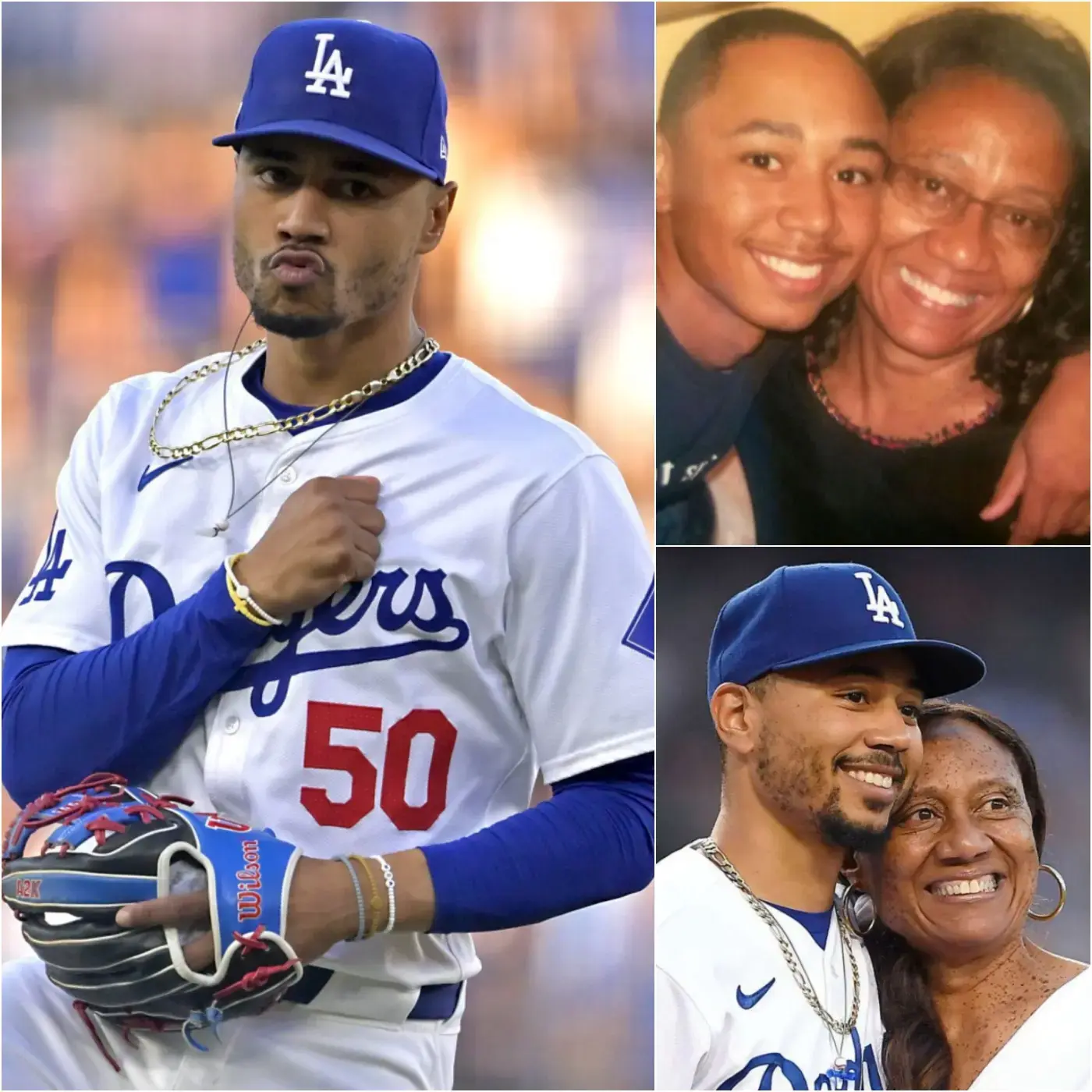 Cover Image for BREAKING: Mookie Betts Donates Half of Last Season’s Bonus to Mother’s Retirement Fund – “Without Mom, I wouldn’t be where I am today”