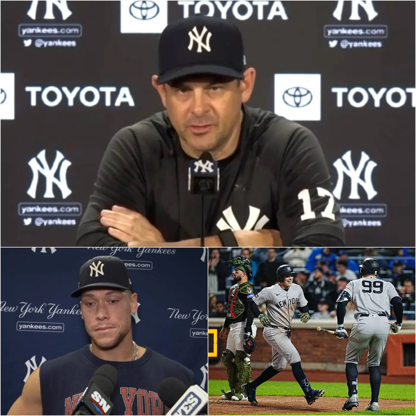 Cover Image for “IF YOU FEEL USELESS, LEAVE THE TEAM RIGHT NOW!” Head coach Aaron Boone has officially announced the permanent removal of a player from the New York Yankees, declaring that this player will never be called back under any circumstances.