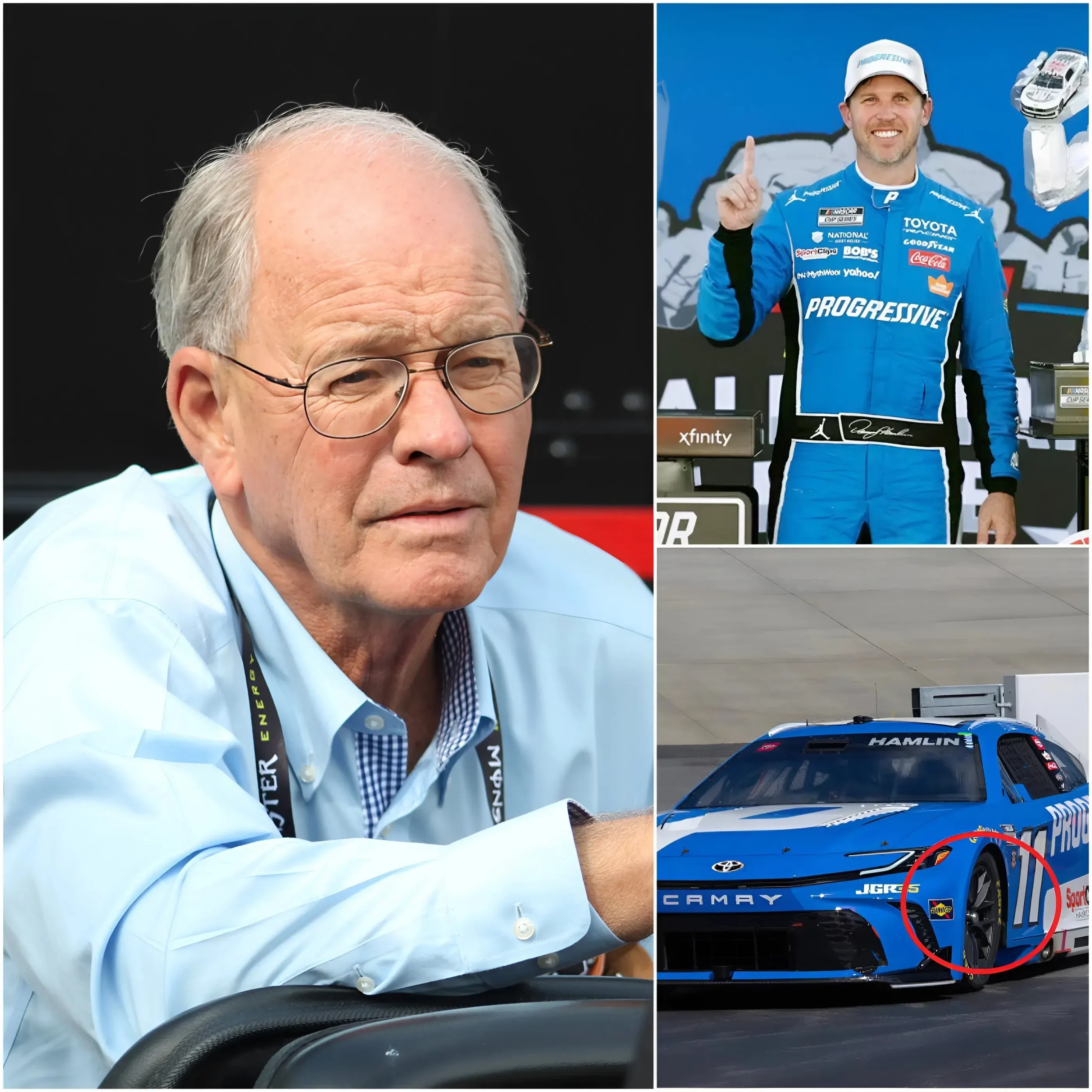 Cover Image for 🚨 BREAKING NEWS: “THIS IS A TRULY INSULT TO NASCAR, AND WE WILL NOT FORGIVE THIS!” NASCAR President Jim France shocked everyone by breaking his silence and declaring that an official investigation had been requested into Denny Hamlin