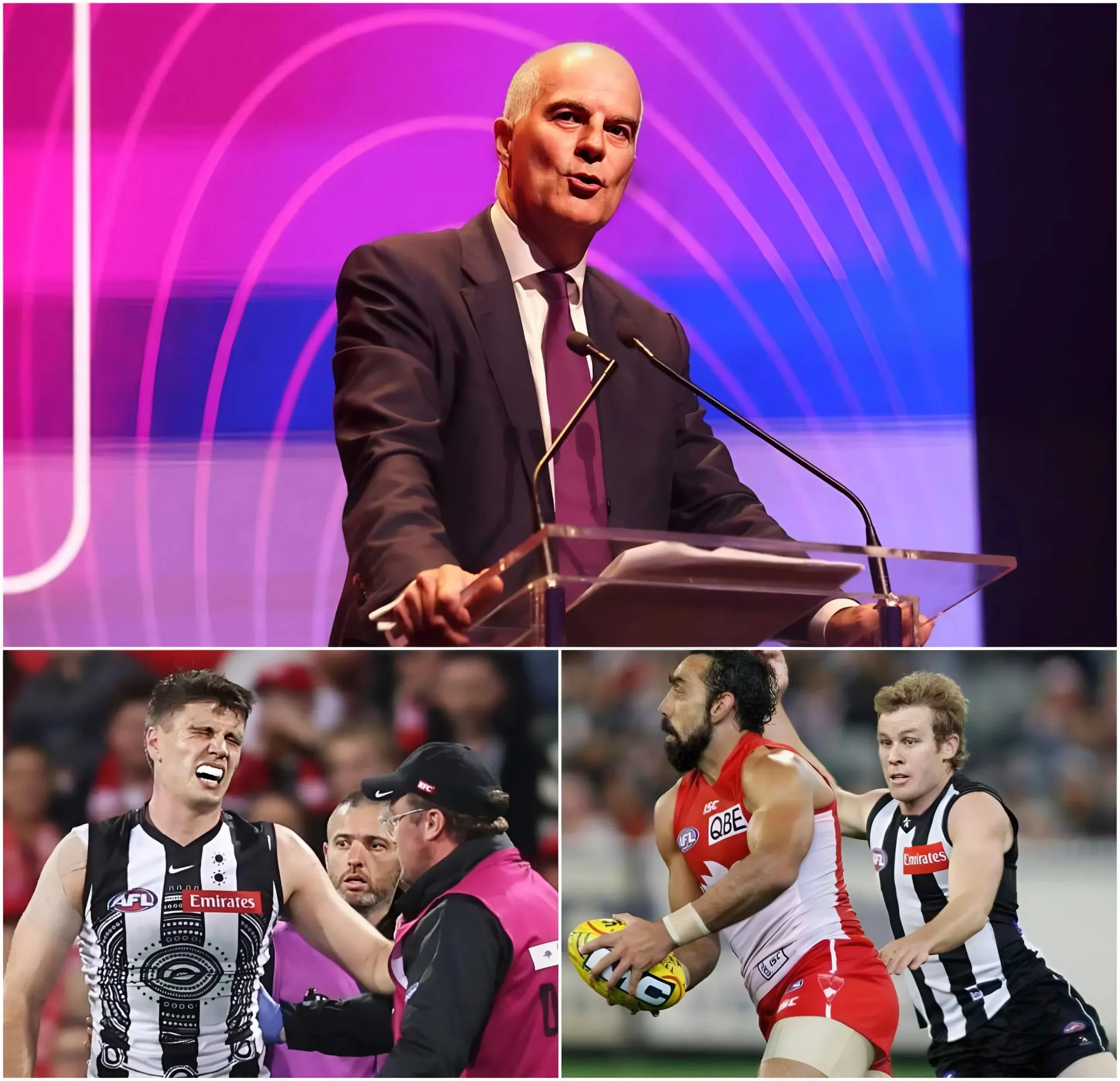 Cover Image for BREAKING NEWS: AFL Commission Chairman Craig Drummond has officially handed down his verdict on the controversial clash involving Oscar Steene during the fiery encounter between the Sydney Swans and Collingwood