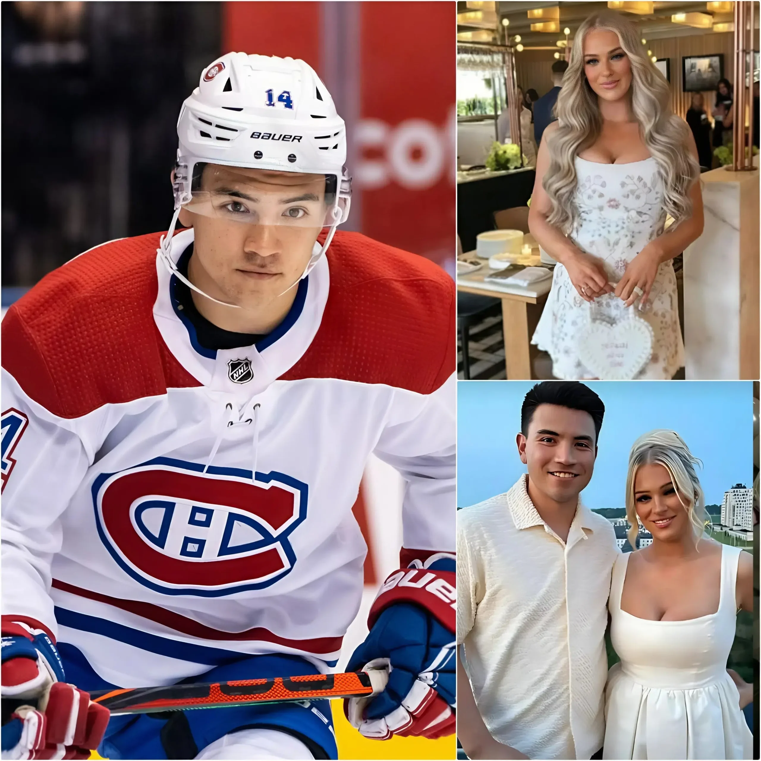 Cover Image for « Merci à tous… d’avoir toujours cru en Nick Suzuki » — En larmes après la victoire dramatique 3-2 des Montreal Canadiens contre les Buffalo Sabres, l’épouse de Nick Suzuki, Caitlin Fitzgerald,