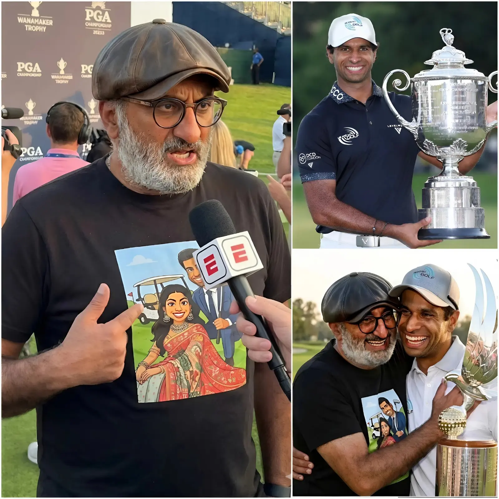 Cover Image for “I will NOT allow anyone to disrespect my son’s victory!” — Amrik Singh suddenly stood up in a stunned press room following Aaron Rai’s historic triumph at the 2026 PGA Championship.