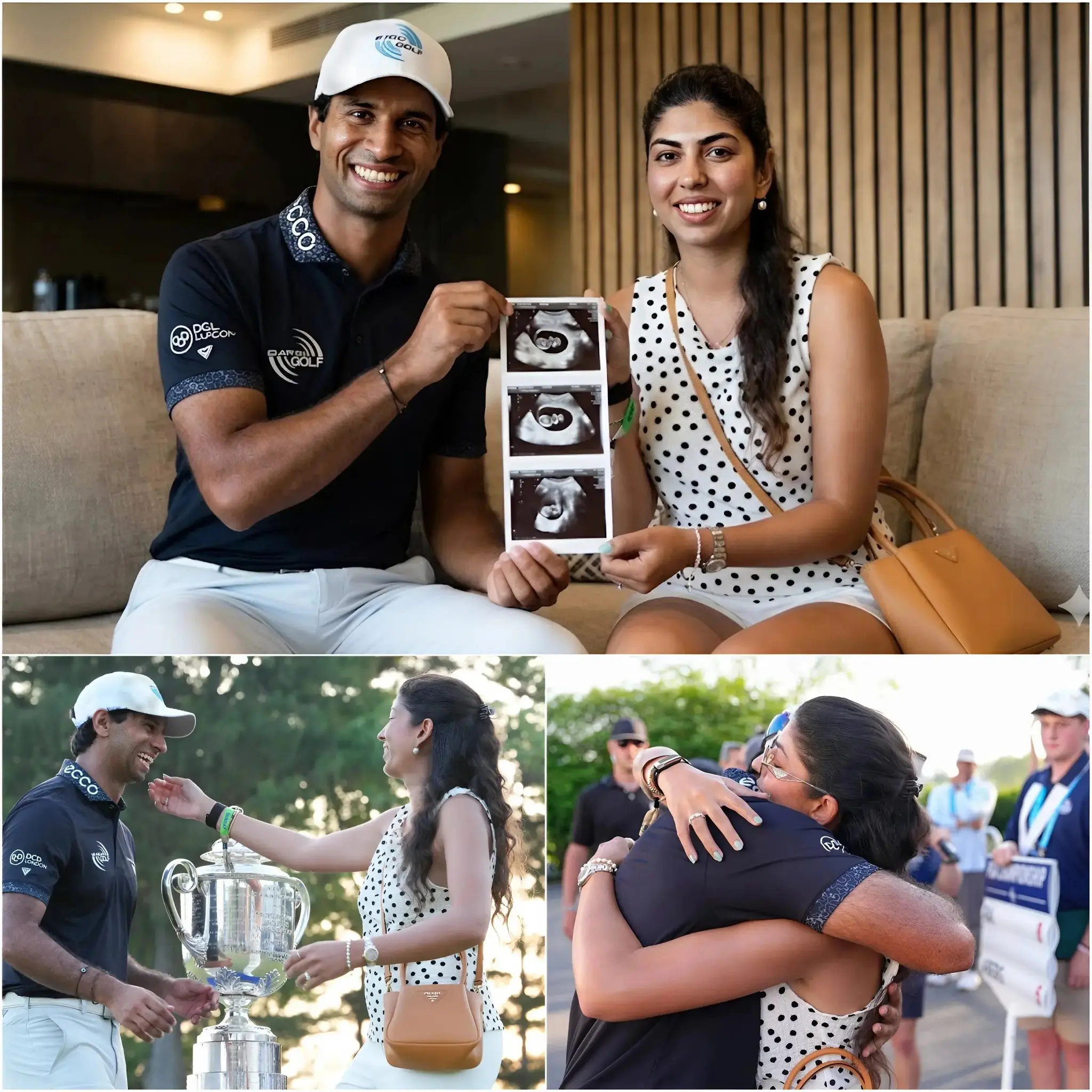 Cover Image for CONGRATULATIONS❤️ “WE’RE HAVING A BABY!” Just hours after his emotional and hard-fought victory at the 2026 PGA Championship, Aaron Rai stunned the entire golf world with the most beautiful news imaginable: he and his wife, Gaurika Bishnoi, are expecting their first child together.
