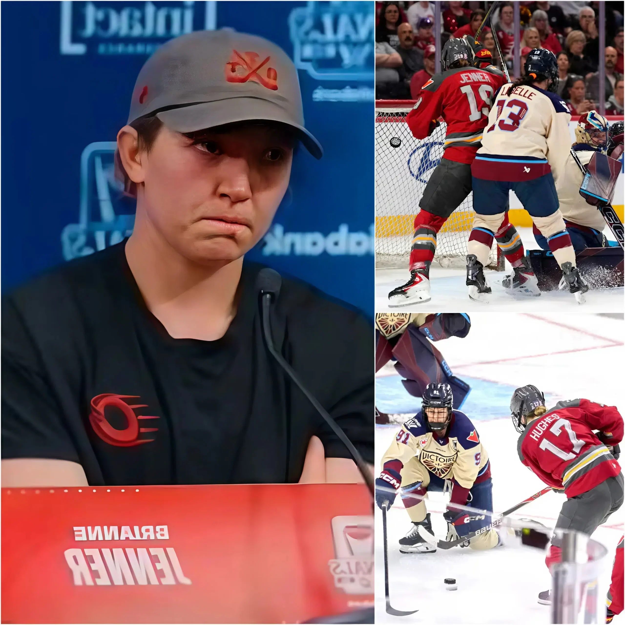 Cover Image for APRÈS AVOIR COMMIS DE NOMBREUSES ERREURS LORS DU MATCH 4 DE LA FINALE : Brianne Jenner a éclaté en sanglots dans une confession émouvante juste après le match :