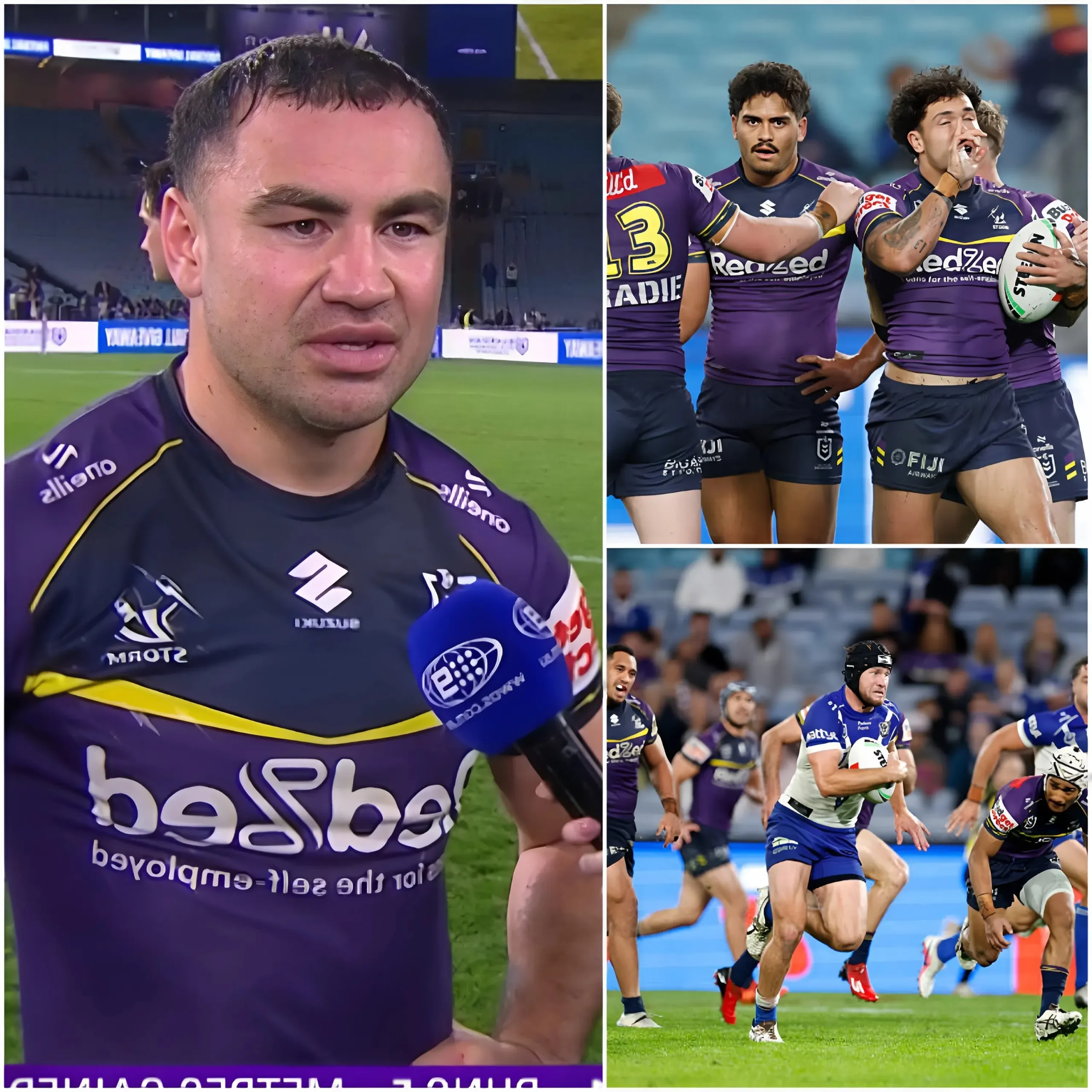 Cover Image for After Melbourne Storm’s heartbreaking 20–30 loss to the Canterbury-Bankstown Bulldogs — a stunning defeat that shocked the NRL after Storm surrendered a huge second-half lead — Jahrome Hughes stepped in front of the cameras and delivered one of the most emotional post-game messages of his career.
