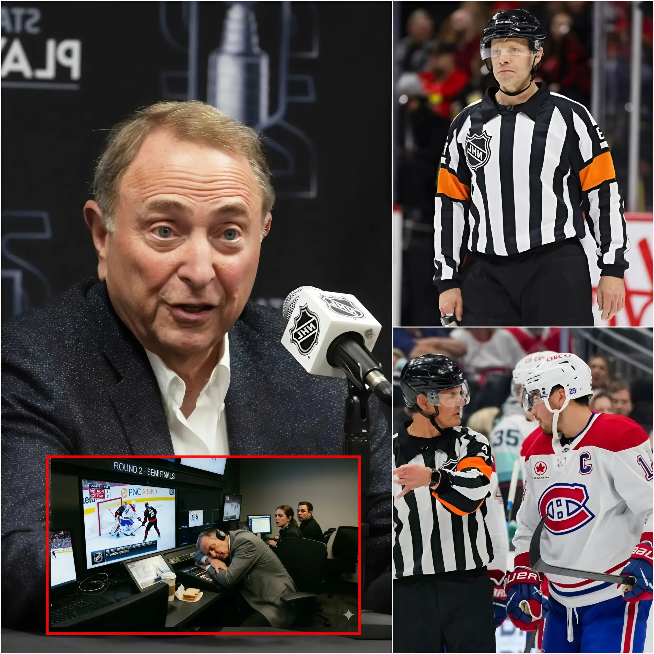 Cover Image for 🚨 La vague massive de critiques après le deuxième tour des séries éliminatoires de la Coupe Stanley 2026 entre les Montreal Canadiens et les Carolina Hurricanes a poussé la National Hockey League à ouvrir une enquête officielle visant l’équipe du Video Review centralisée dans la NHL Situation Room à Toronto.