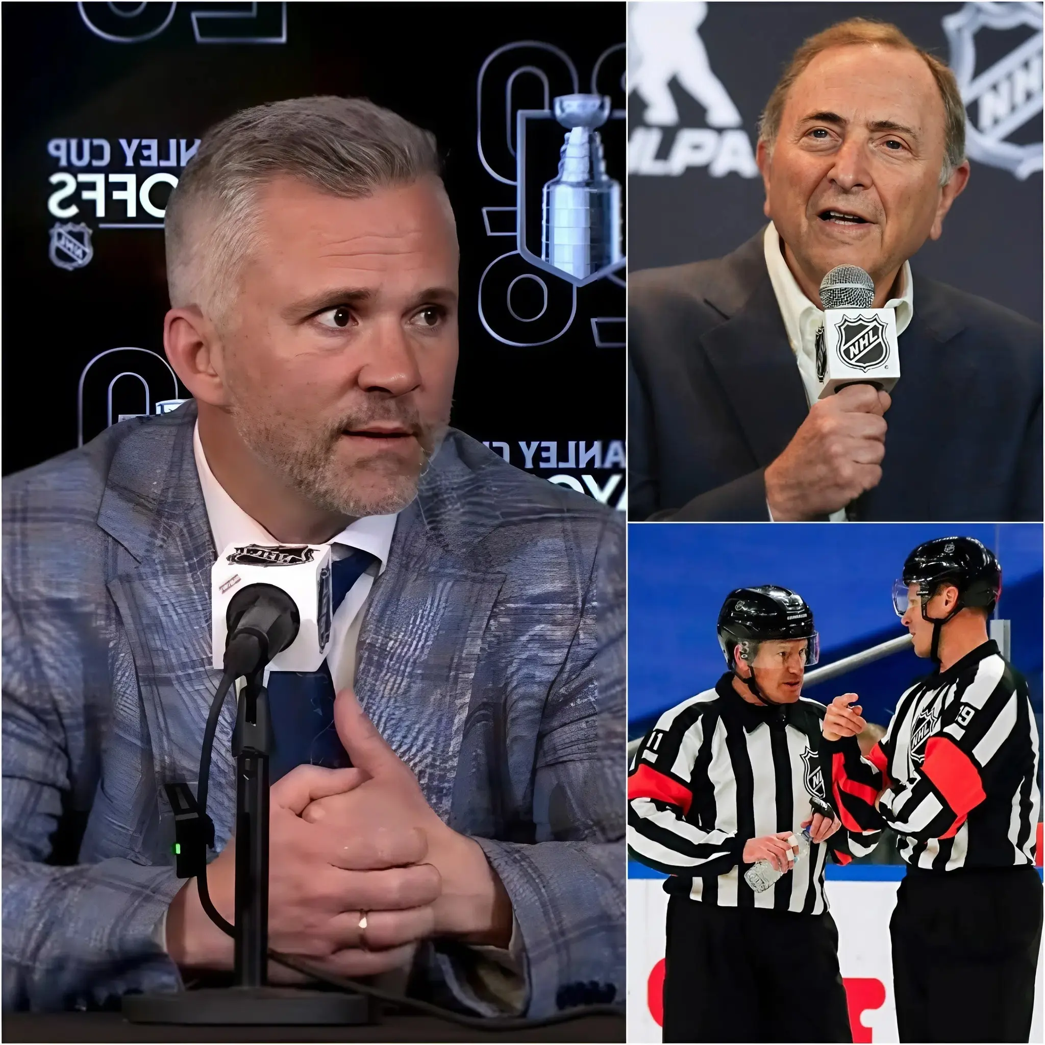 Cover Image for ️🥅️🏒Après plusieurs heures passées à rassembler des preuves, l’entraîneur Martin St. Louis a explosé de colère en présentant une série de vidéos et d’images, accusant les arbitres de favoriser clairement les Carolina Hurricanes.