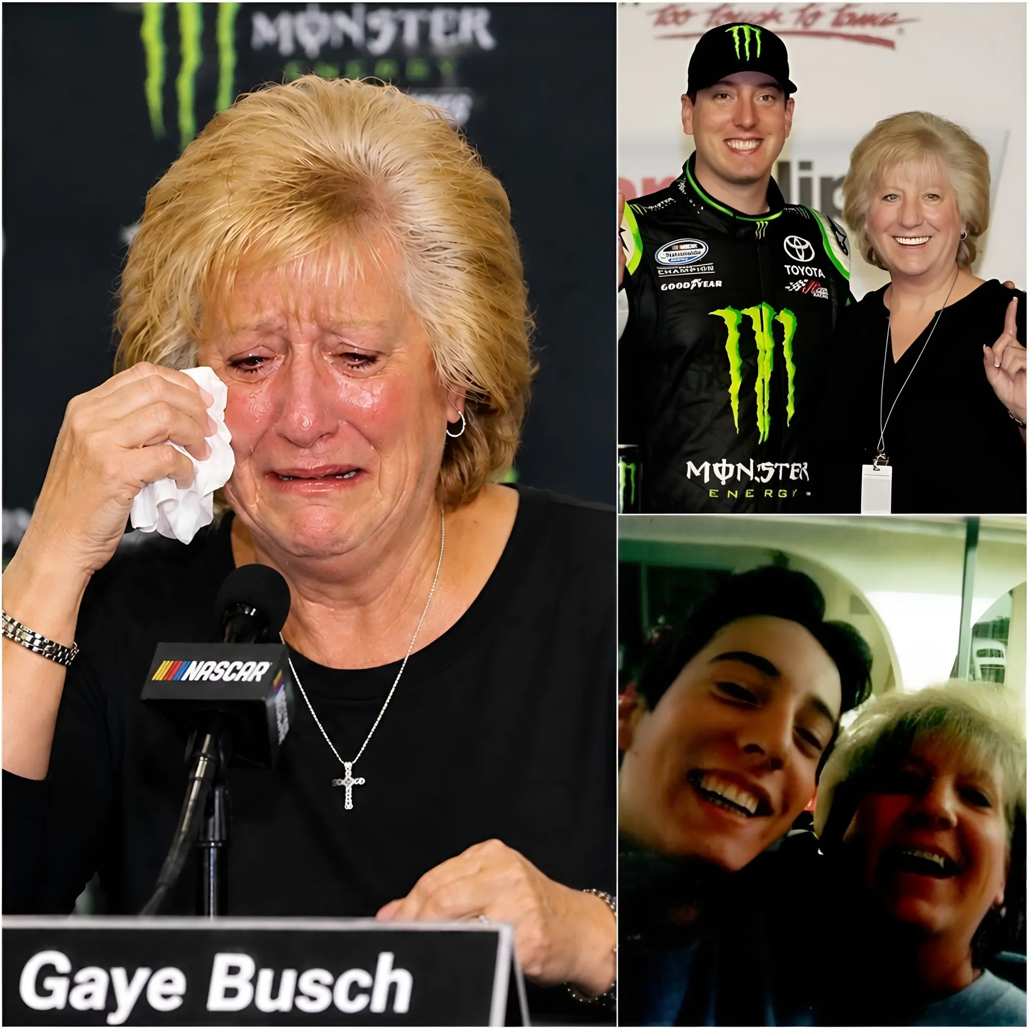 Cover Image for 🥲🙏 “PLEASE… WHY DID MY SON DO SOMETHING SO FOOLISH? DO YOU KNOW WHAT HE SAID BEFORE HE CLOSED HIS EYES…?” — Gaye Busch, the mother of Kyle Busch, was completely devastated after hearing her son’s heartbreaking final words. Through tears, she pleaded with the hospital staff to let her watch the video recording of her son’s final moments one more time… SEE MORE 👇👇