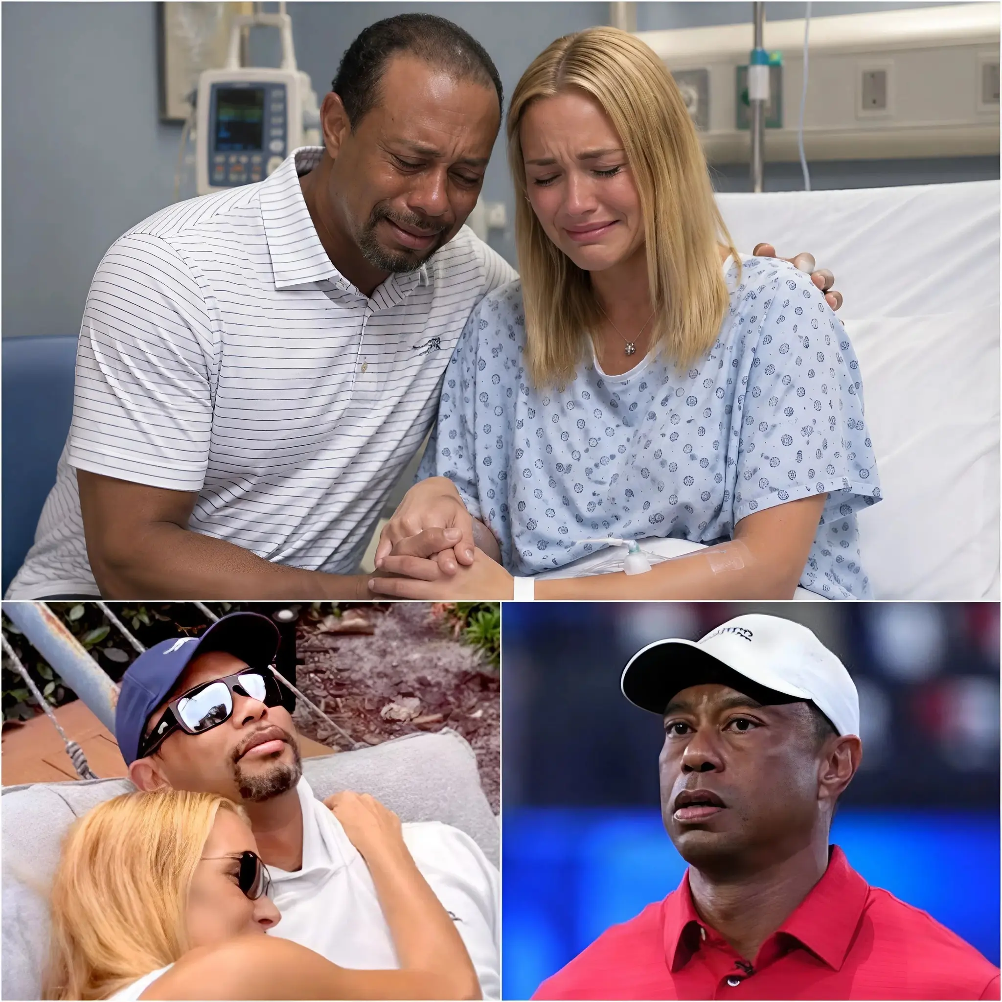 Cover Image for đšđ THE ENTIRE GOLF WORLD IS SILENT: Tiger Woods reportedly canceled all his treatment and secretly returned to the US overnight after his girlfriend, Vanessa, broke down in tears upon publicly revealing her breast cancer diagnosis.