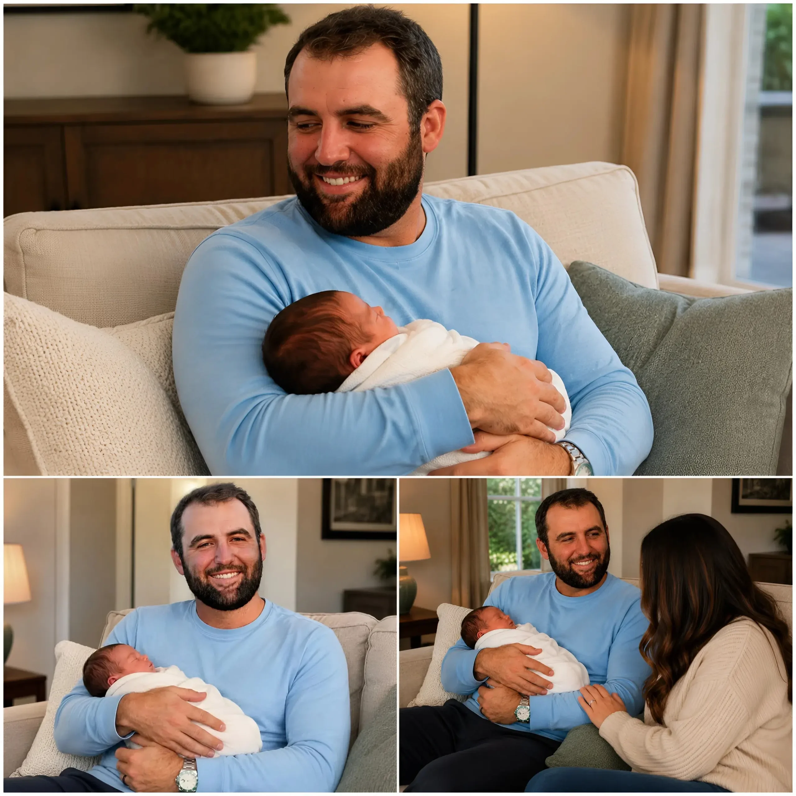 Cover Image for 💖 From Stone-Faced Champion To Emotional Father/Husband – The Heartwarming Scene That Has The Entire Golf World Talking About Scottie Scheffler
