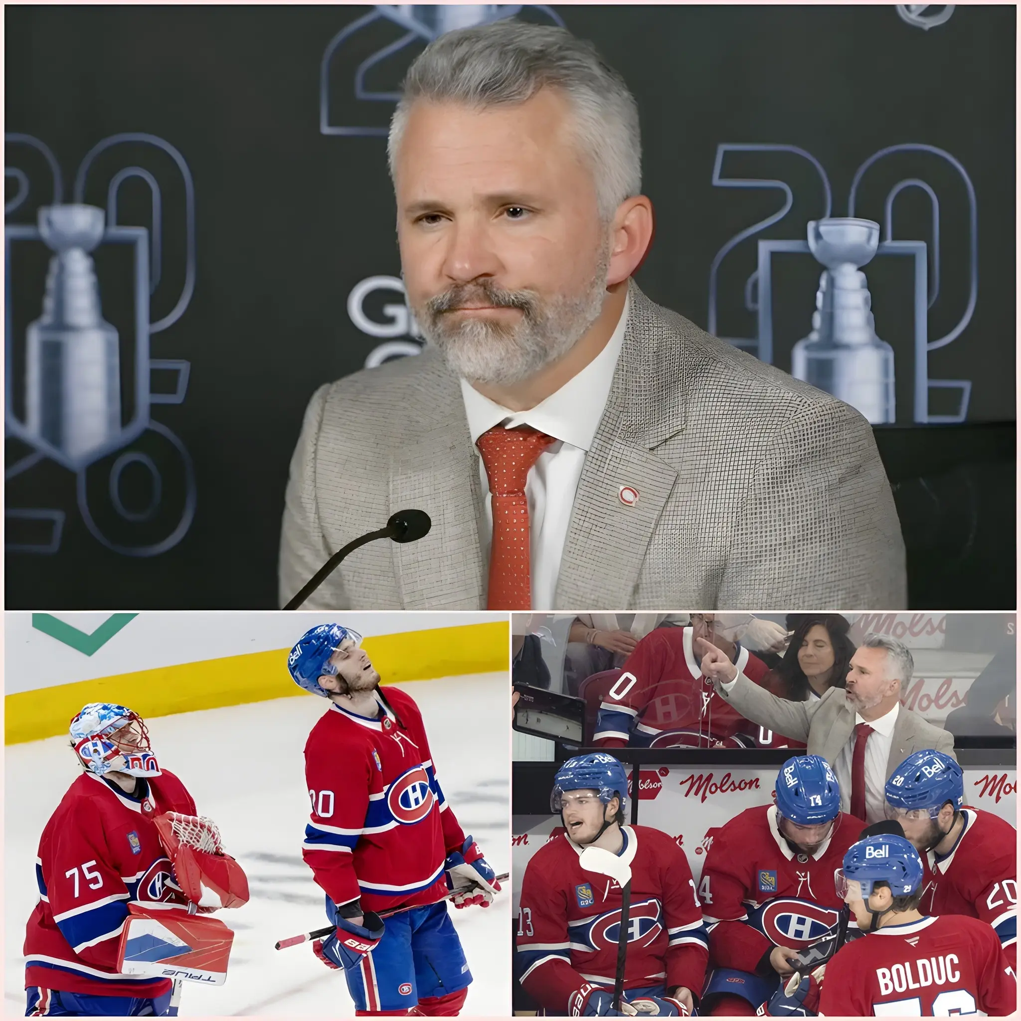 Cover Image for 🚨 “ENOUGH NOW, IT’S COMPLETELY USELESS!” » Montreal Canadiens coach Martin St. Louis, his face red with anger, spoke furiously after his team’s second straight loss to the Carolina Hurricanes in the 2026 NHL Eastern Conference final.
