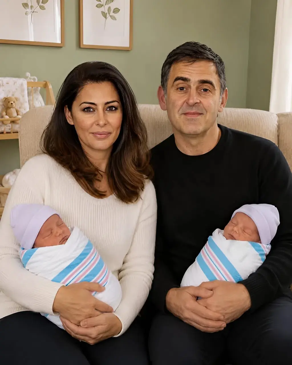 Cover Image for 🚨BREAKING NEWS: Ronnie O’Sullivan and his longtime partner Laila Rouass have stunned fans with an emotional “double surprise” — secretly welcoming twin babies, while the names they chose instantly melted hearts across social media ❤️👶👶