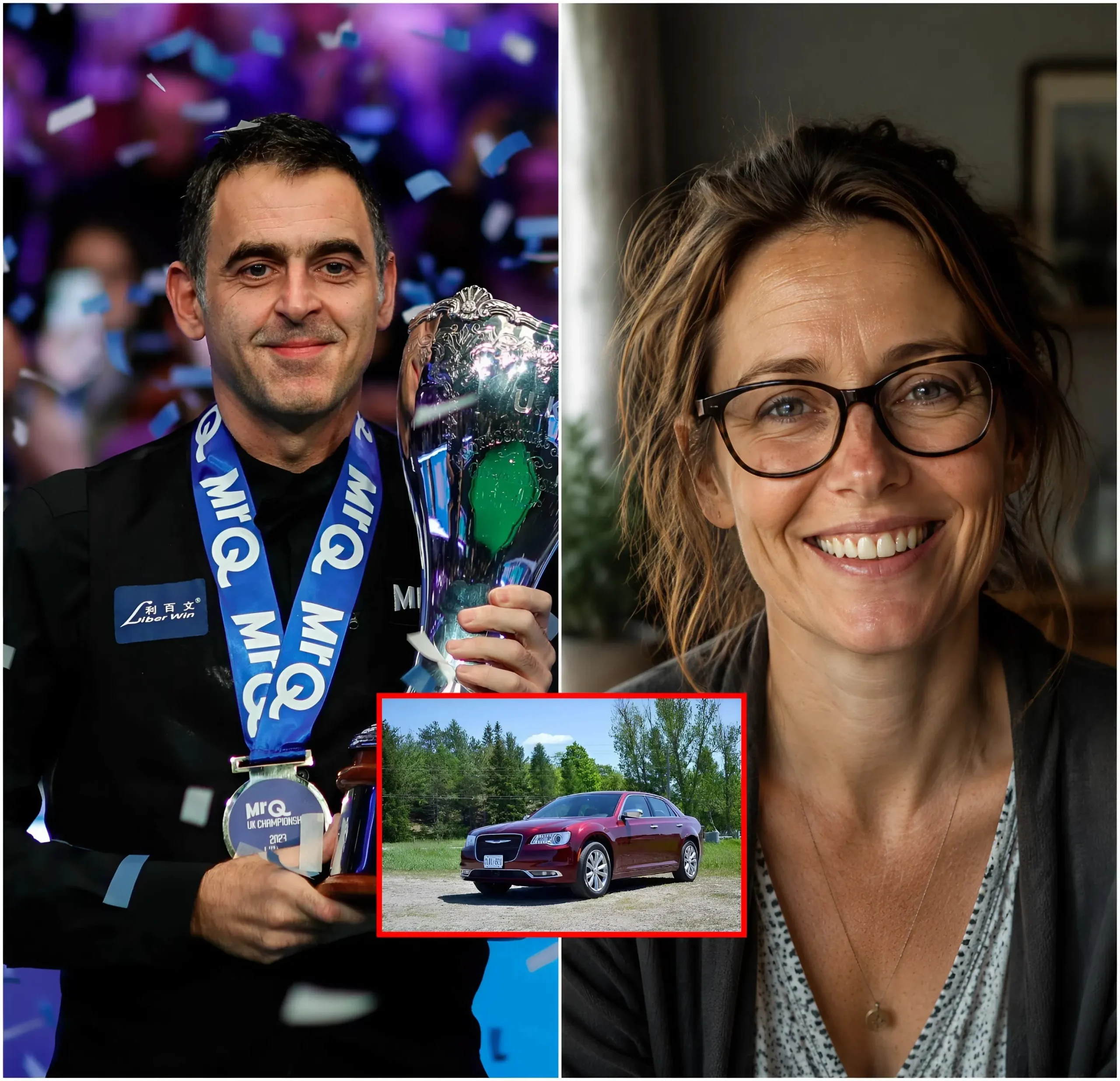 Cover Image for 514 / 5.000 The cleaning lady helped Ronnie O’Sullivan fix a flat tire, and the very next morning, a red car was parked right in front of her house!