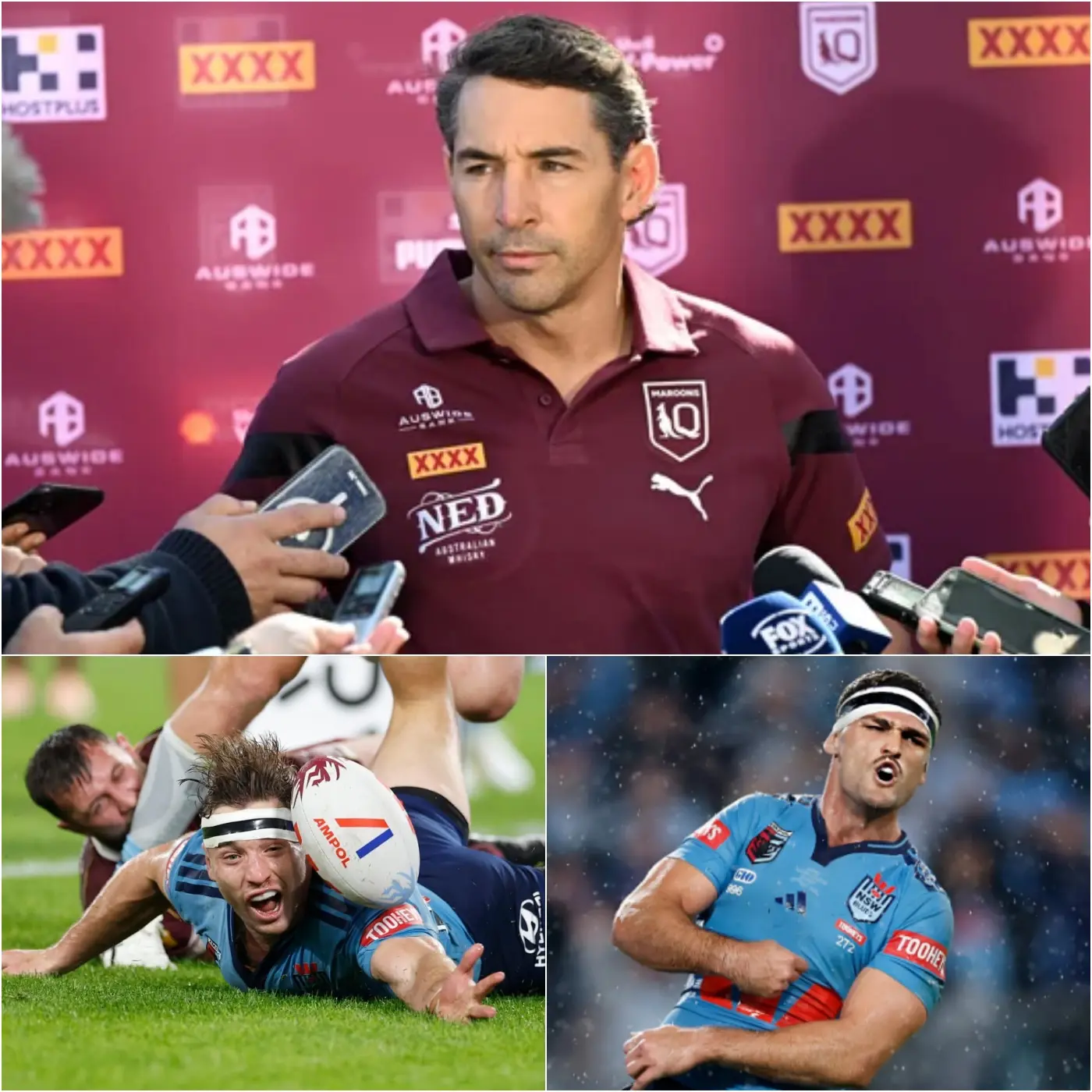 Cover Image for 🚨 Breaking News: Queensland coach Billy Slater stunned viewers by claiming the Maroons outplayed their rivals but were undone by referee bias, insisting 90% of New South Wales’ win came down to officiating, a remark that ignited fierce backlash online and prompted Blues coach Laurie Daley to finally respond with a sharp seven-word warning that instantly escalated the tension…
