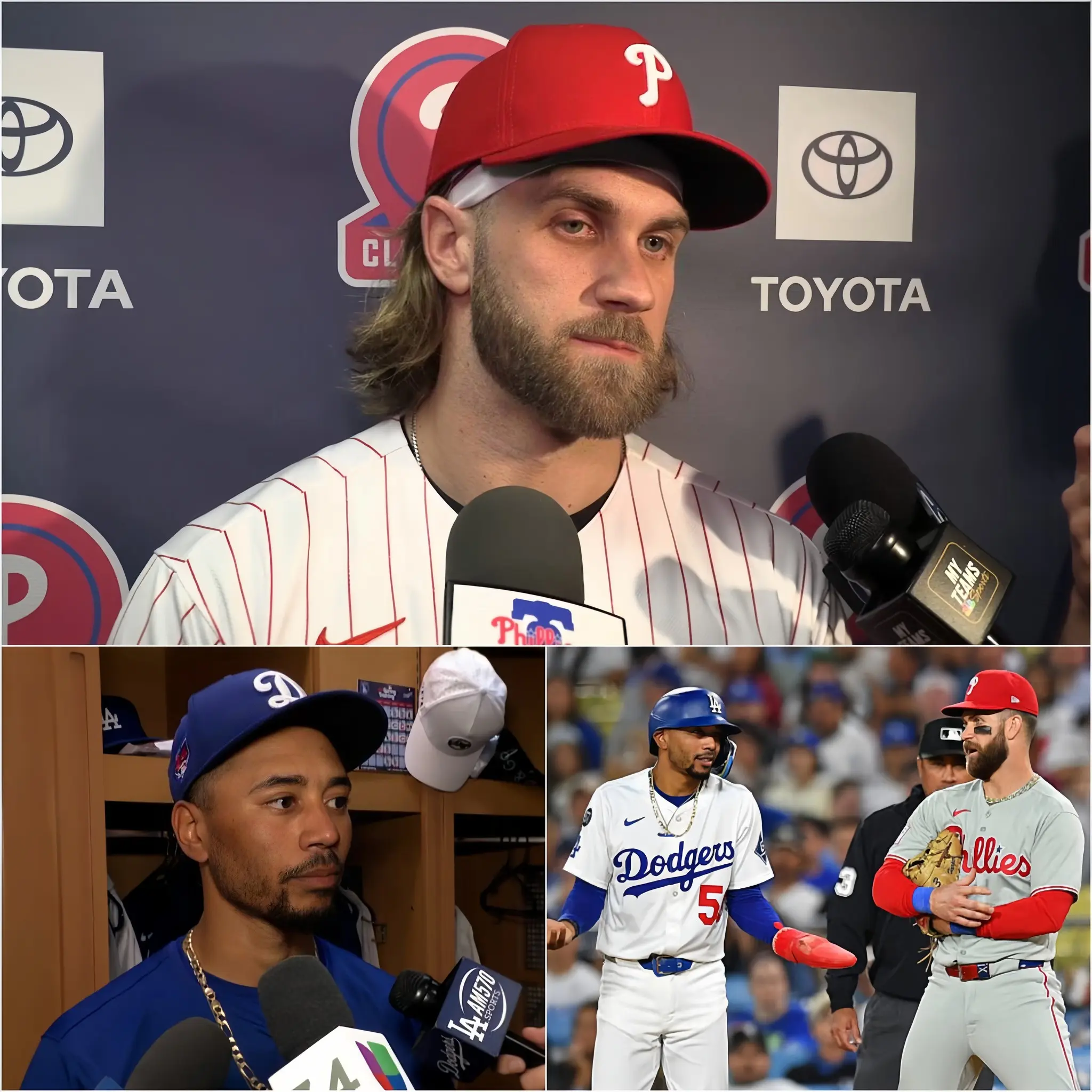 Cover Image for BREAKING NEWS 30 MINUTES AGO: Phillies star Bryce Harper unleashed a blistering warning: “Dodgers fans, brace yourselves — Dodger Stadium will tremble, and by the final inning, emotions will explode.”