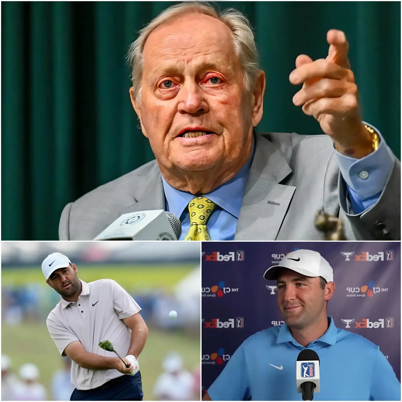 Cover Image for 🚨 BREAKING: In a rare and fiery statement, golf icon Jack Nicklaus unleashed his fury as he broke his silence to passionately defend Scottie Scheffler against the vicious backlash following the 2026 Masters