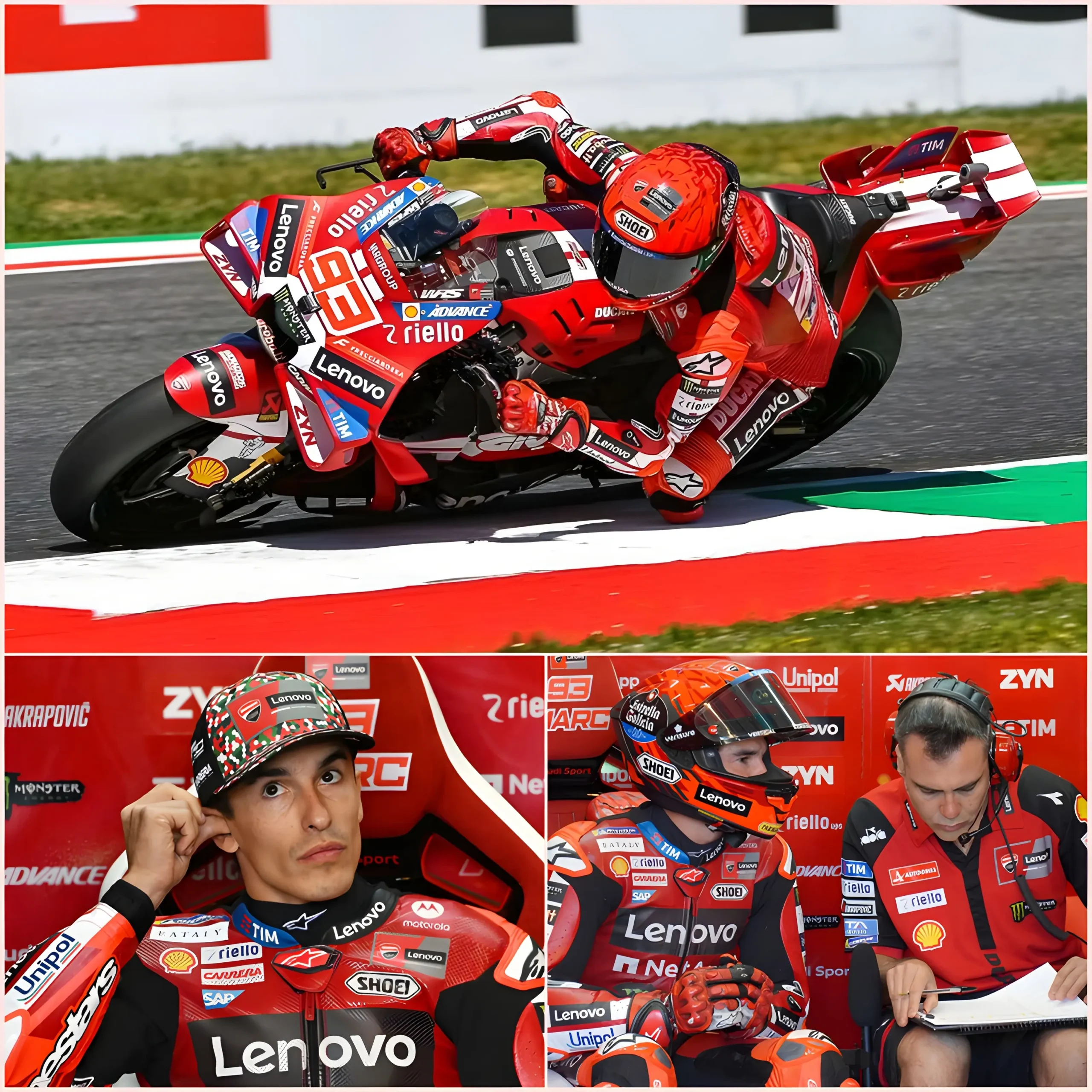 Cover Image for 🚨 “THEY CHEATED ME. THIS IS NOT THE BIKE I WAS PROMISED!” Marc Marquez could not hide his frustration after the Italian Grand Prix, as he unexpectedly went public with his anger toward Ducati, leaving the entire MotoGP paddock stunned.