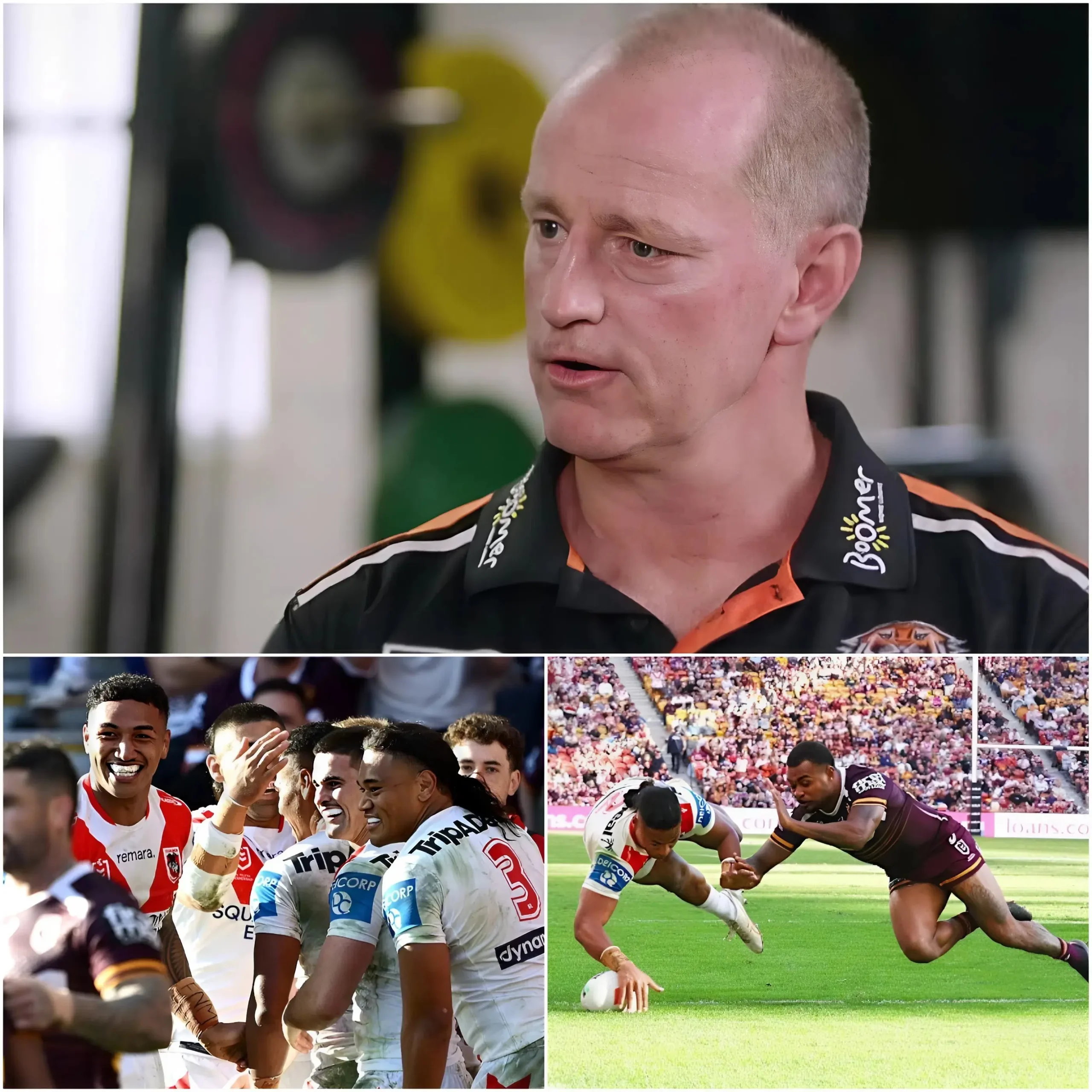 Cover Image for BREAKING NEWS 10 MINUTES AGO: Head coach Michael Maguire accidentally revealed the reason why Brisbane Broncos players were unable to perform at 100%, leading to a shocking 26-30 defeat against the Dragons