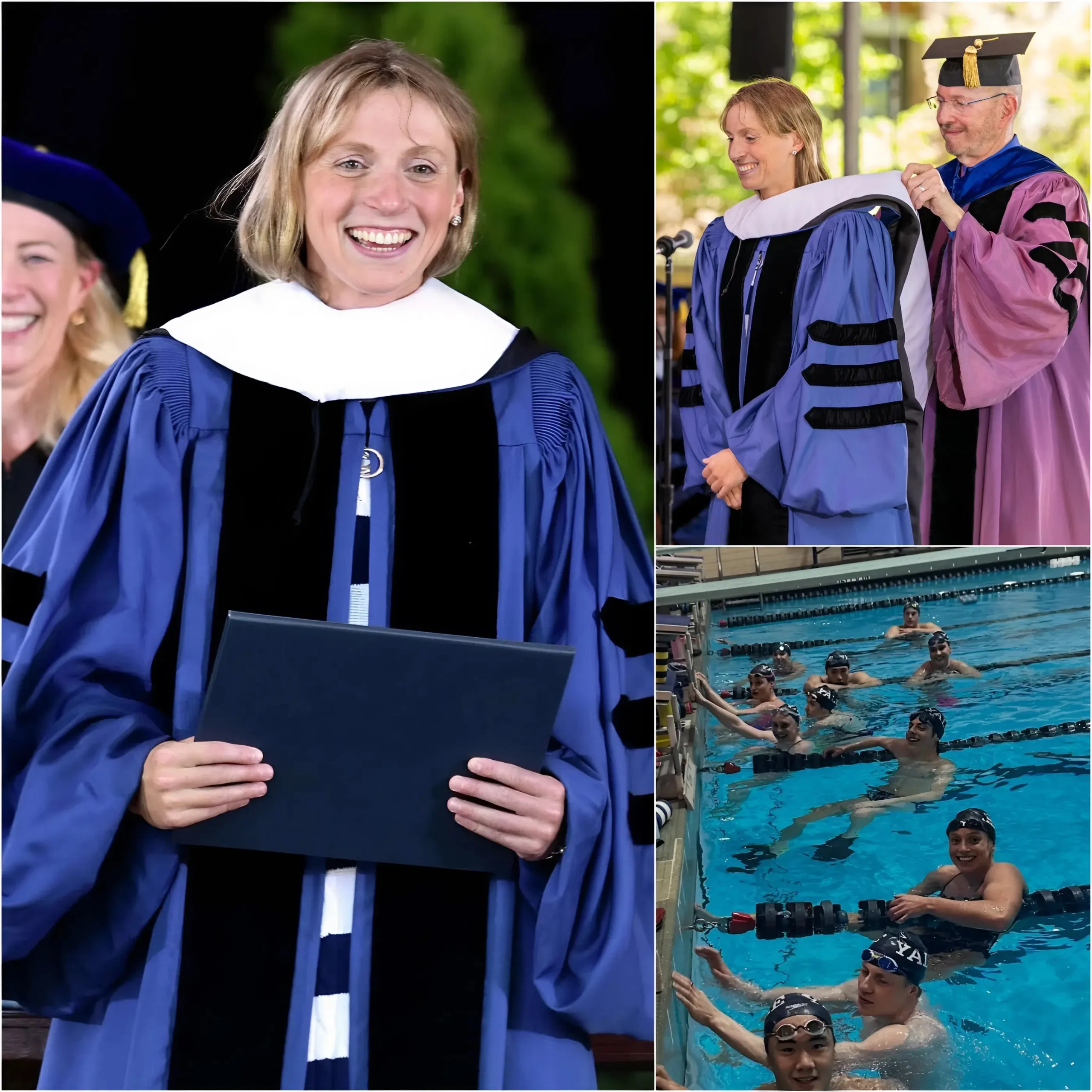 Cover Image for 🎓🏊♀️ GOOD NEWS FROM AMERICA: After years of conquering every peak in the world of swimming,