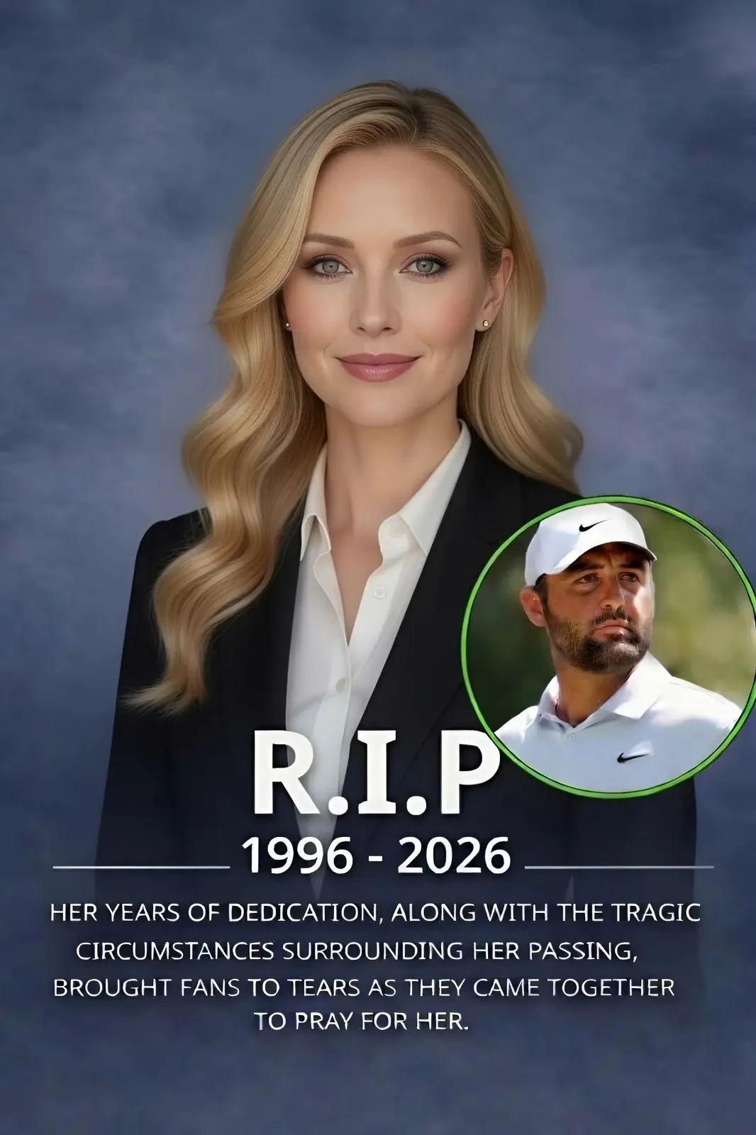 Cover Image for đ„ČSAD NEWS: A longtime assistant to Scottie Scheffler has tragically passed away at the age of 30 after being shot while attempting to break up a dispute, leaving behind her newlywed husband and a 3-year-old child.