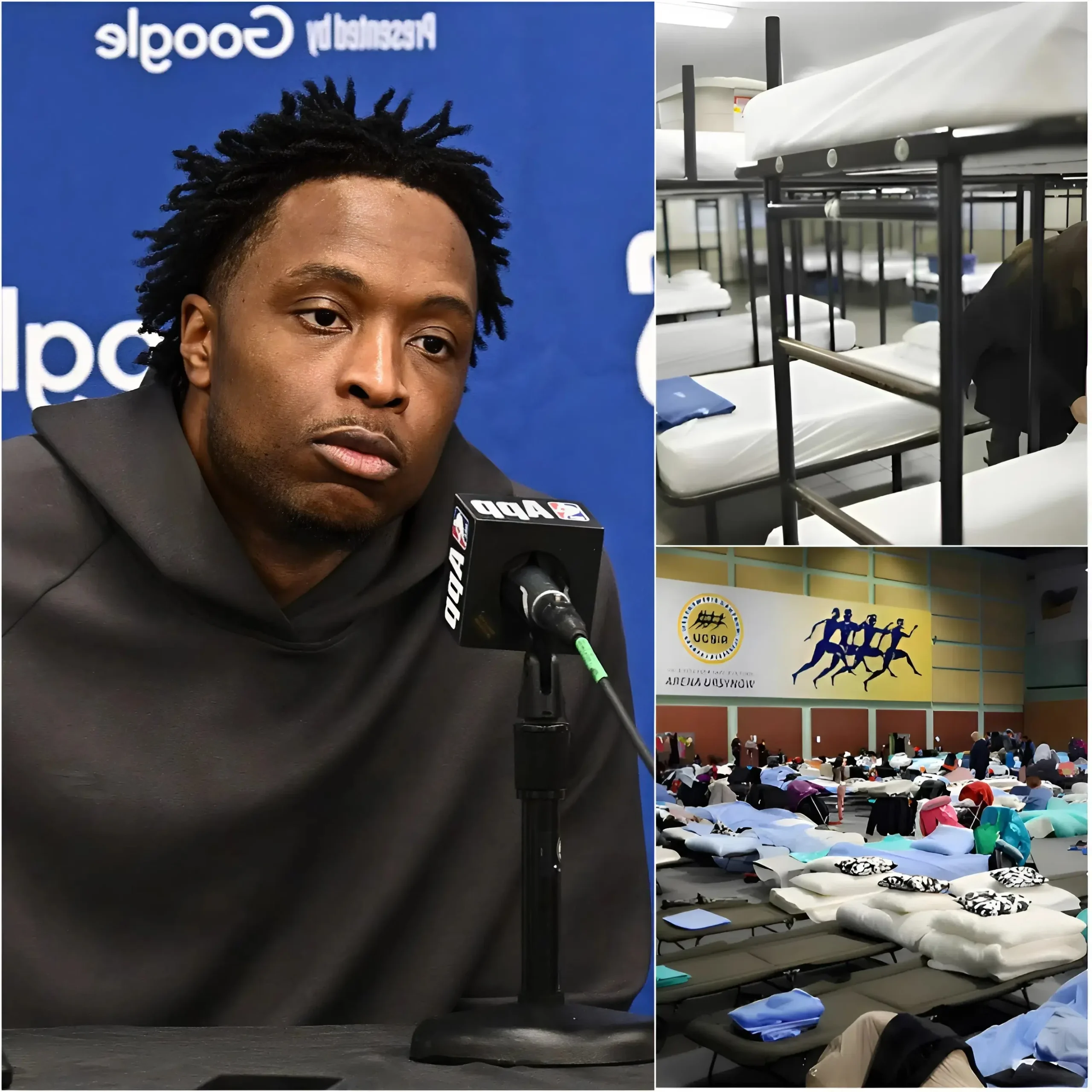 Cover Image for đš BREAKING NEWS: Instead of buying luxury cars or making extravagant investments, OG Anunoby, the star of the New York Knicks, has quietly spent $1.3 million to build a shelter for the homeless in his hometown.