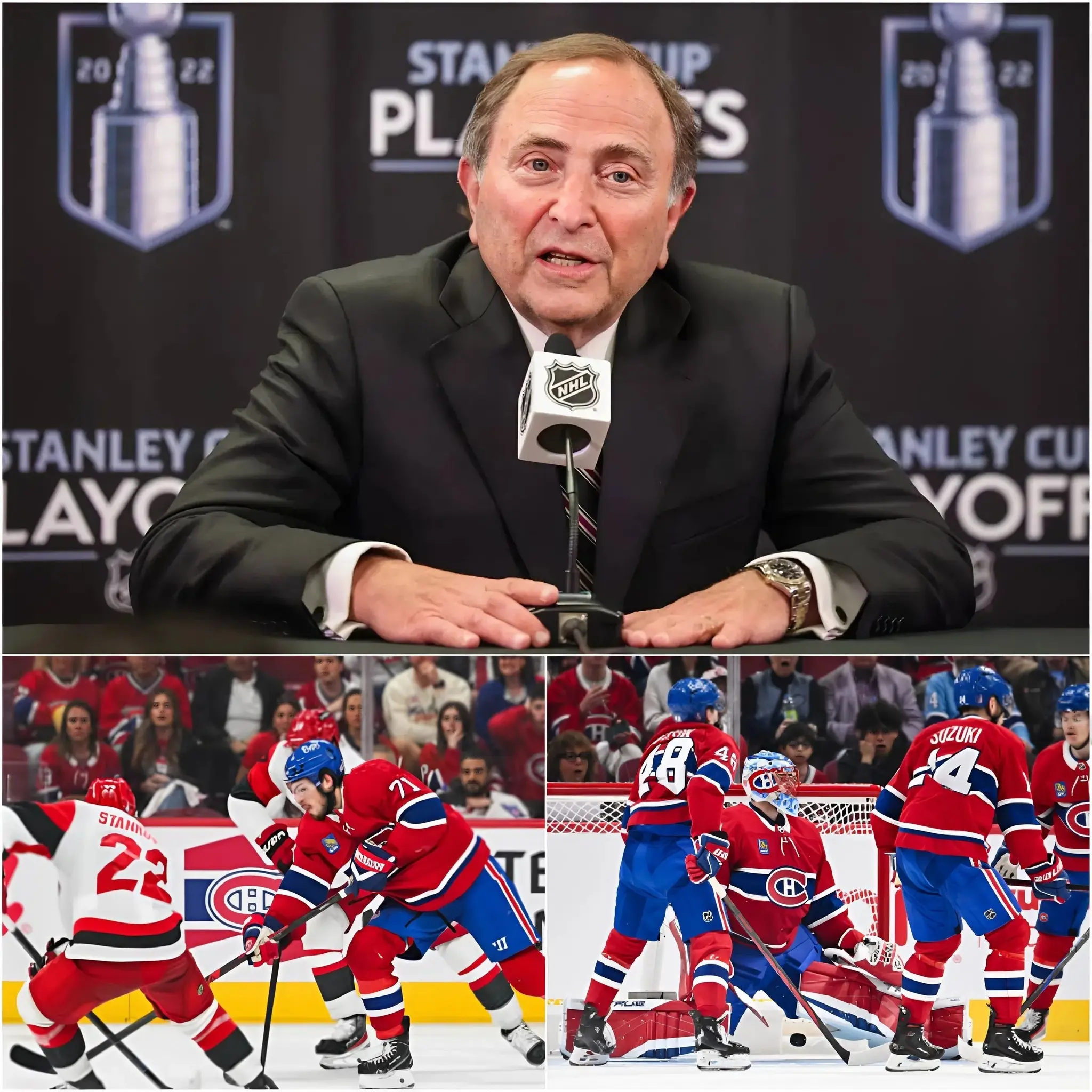 Cover Image for 🚨 L’INFORMATION LA PLUS CHOQUANTE DE L’HISTOIRE DE LA LNH : Lors d’une conférence de presse d’urgence, le commissaire Gary Bettman a officiellement annulé le résulta