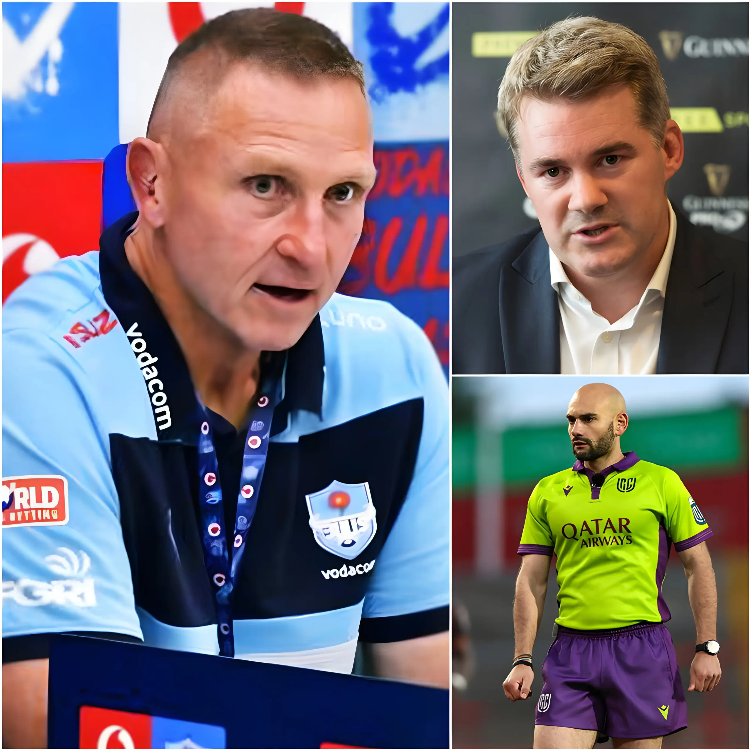 Cover Image for 🚨💥 “IF THE REFEREE TEAM IS NOT CHANGED, WE WILL NOT TAKE PART IN THE MATCH!” — Vodacom Bulls head coach Johan Ackermann has sent shockwaves through the rugby world after demanding a change of officials for the upcoming clash against Glasgow Warriors.