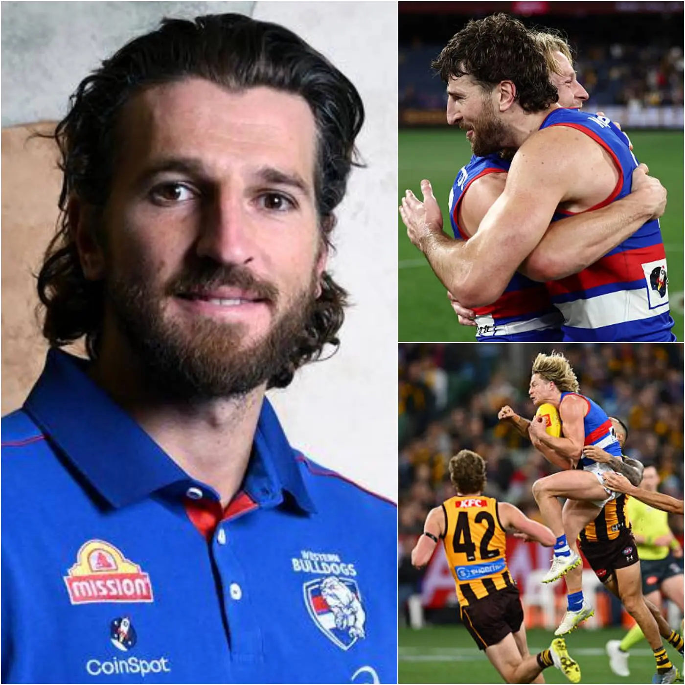 Cover Image for “THANK YOU FOR COMING BACK!” Western Bulldogs captain Marcus Bontempelli praised Cody Weightman after his triumphant return from injury, a performance that helped the Bulldogs erase a 29-point deficit against Hawthorn at the MCG.