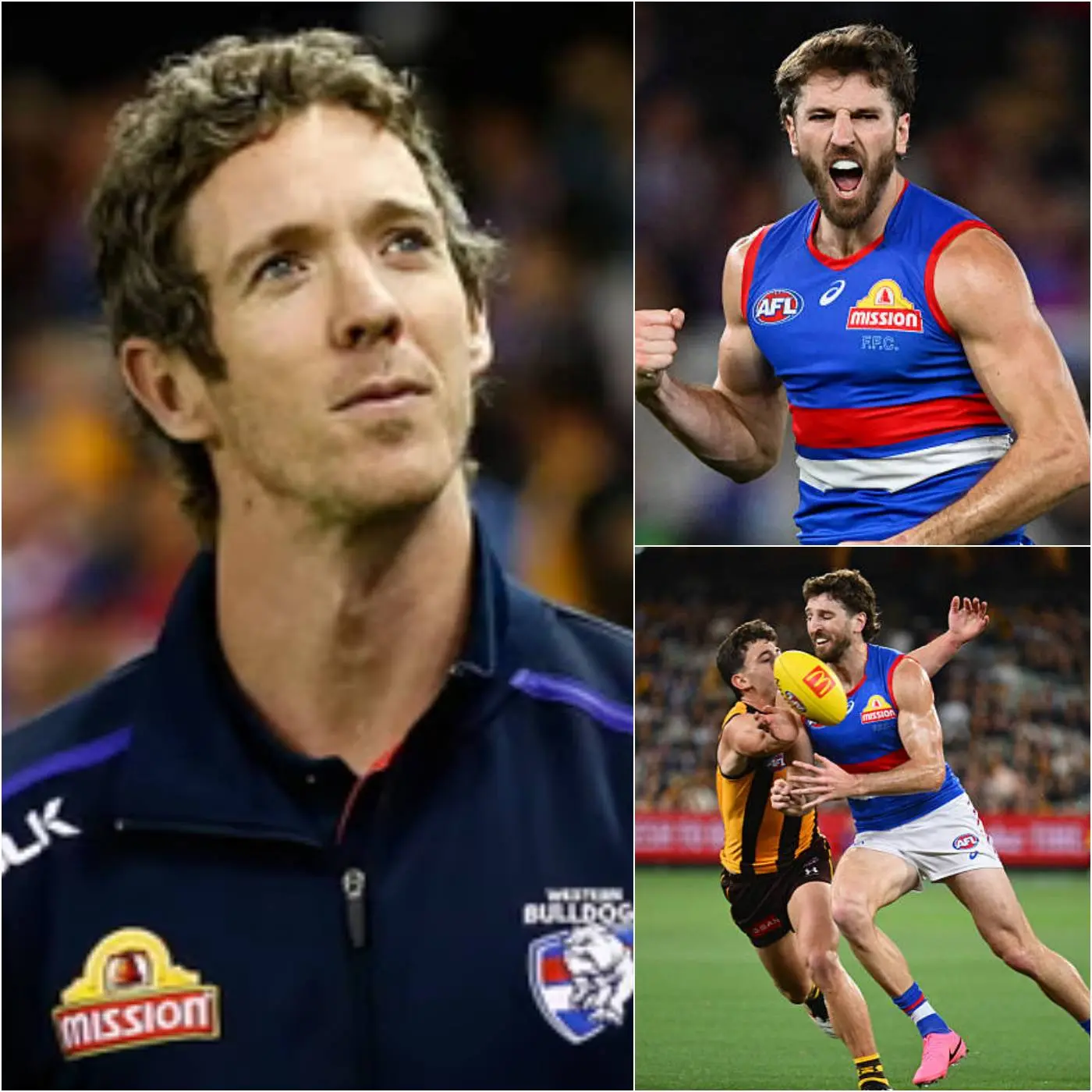 Cover Image for “WITHOUT A DOUBT, MARCUS BONTEMPELLI IS NOT JUST A GREAT PLAYER—HE IS THE HEART AND SOUL OF FOOTY!” — Western Bulldogs legend Bob Murphy praised Bontempelli after the Bulldogs’ emotional comeback win over Hawthorn.