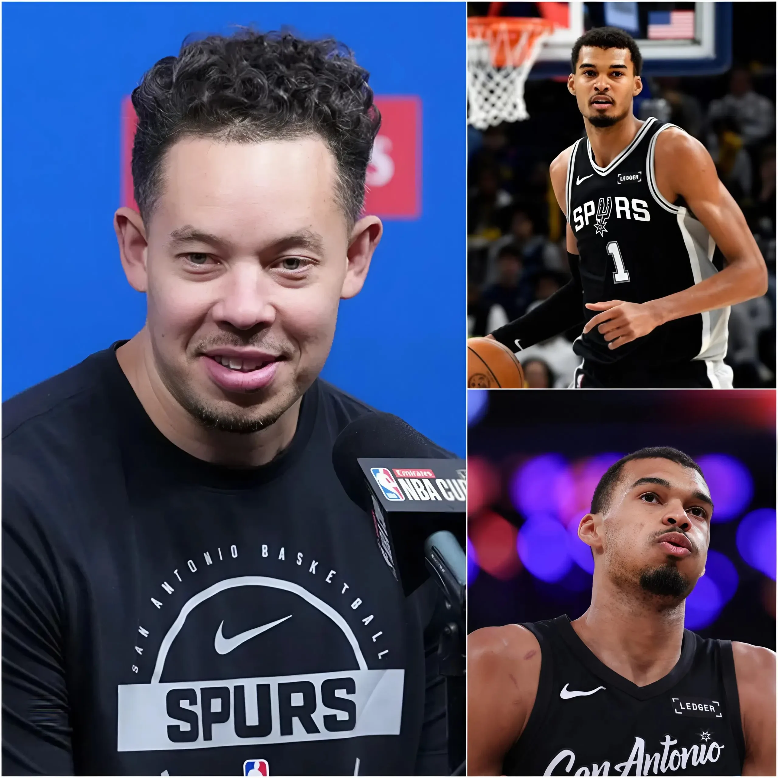Cover Image for BREAKING NEWS: San Antonio Spurs head coach Mitch Johnson has confirmed sad news regarding Victor Wembanyama’s health ahead of Game 2 against the New York Knicks. Spurs fans are in complete shock, and Victor Wembanyama’s emotional words just 15 minutes ago have shaken the entire NBA world. 💔🏀