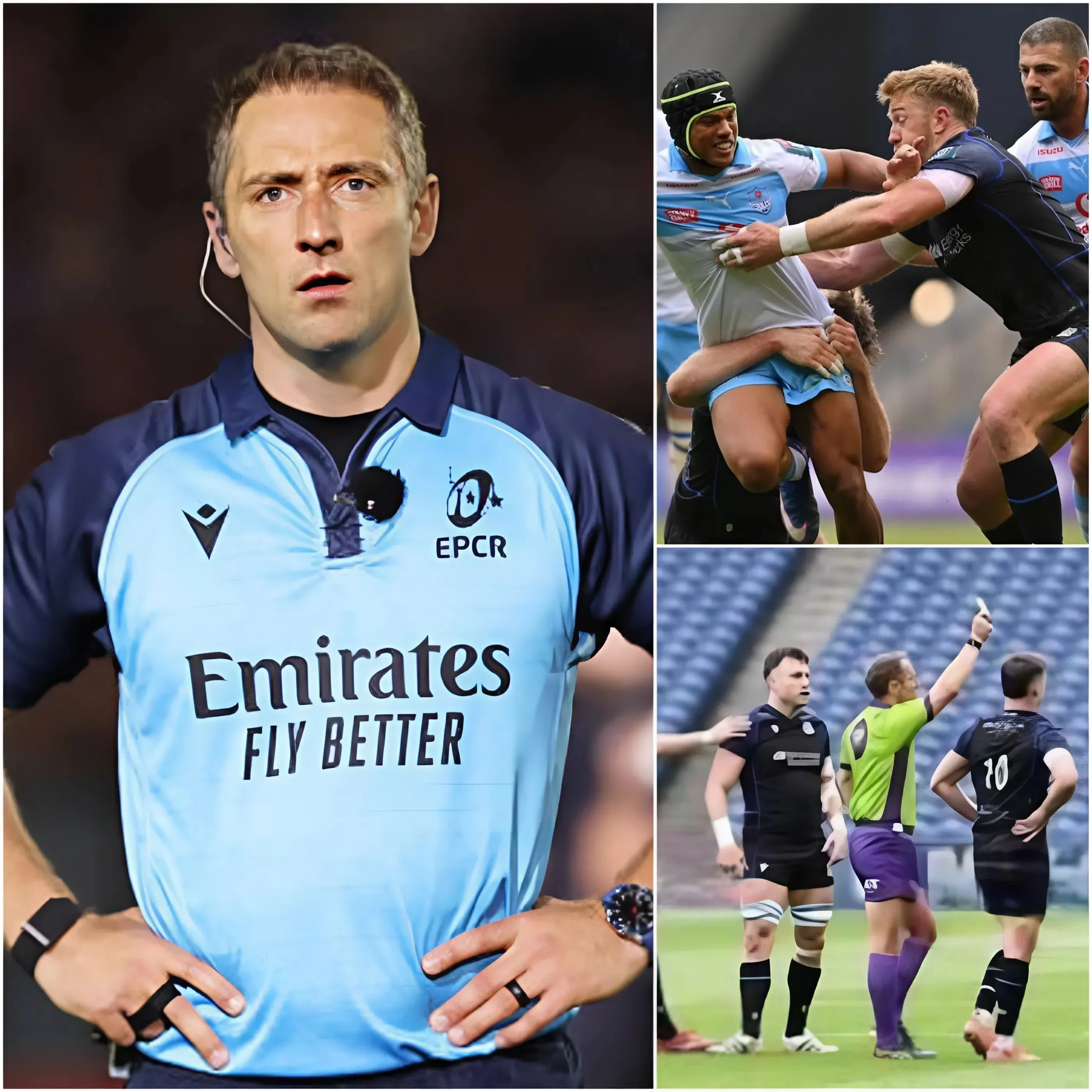 Cover Image for 🔥🚨 BREAKING NEWS: Referee Andrew Brace, who officiated the match between Glasgow Warriors and Vodacom Bulls, has reportedly received the most severe disciplinary sanction in rugby history following a series of officiating errors and controversies related to allegations that he made incorrect decisions on several disputed incidents during the match.