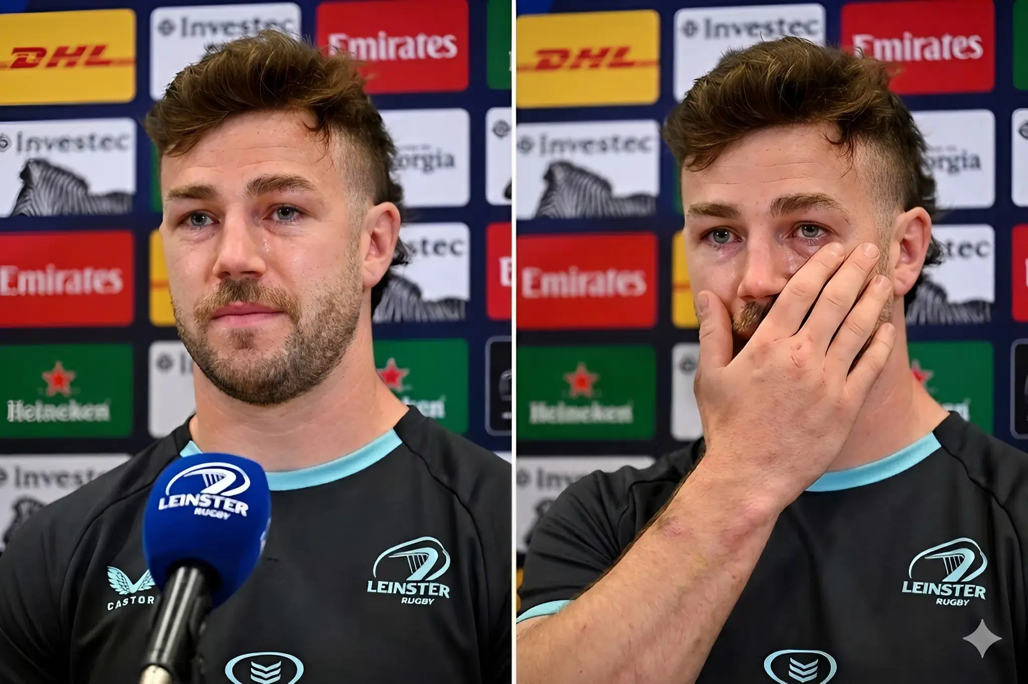 Cover Image for 💔😢 5 MINUTES AGO in Dublin, Ireland, the Irish Rugby Football Union (IRFU) sent its deepest condolences to Caelan Doris. The Leinster captain has officially confirmed receiving the heartbreaking news… 💔