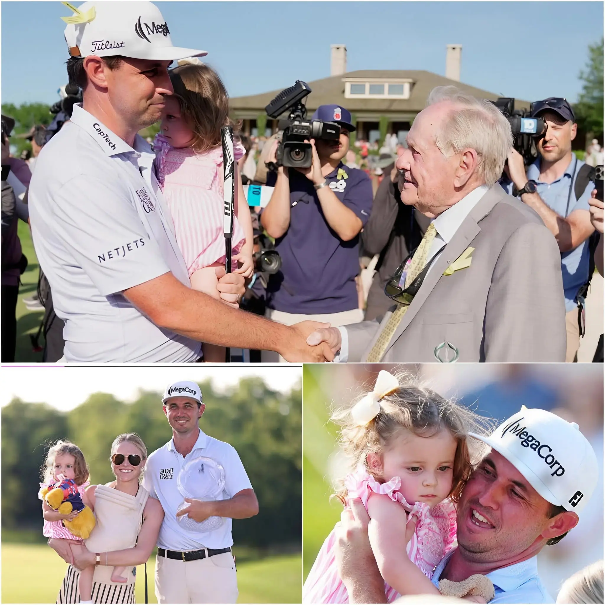 Cover Image for 💝 A HEARTWARMING SCENE AFTER THE FINAL PUTT: After securing an emotional playoff victory over Ryan Gerard at The Memorial, J.T. Poston gave fans a moment they will never forget.