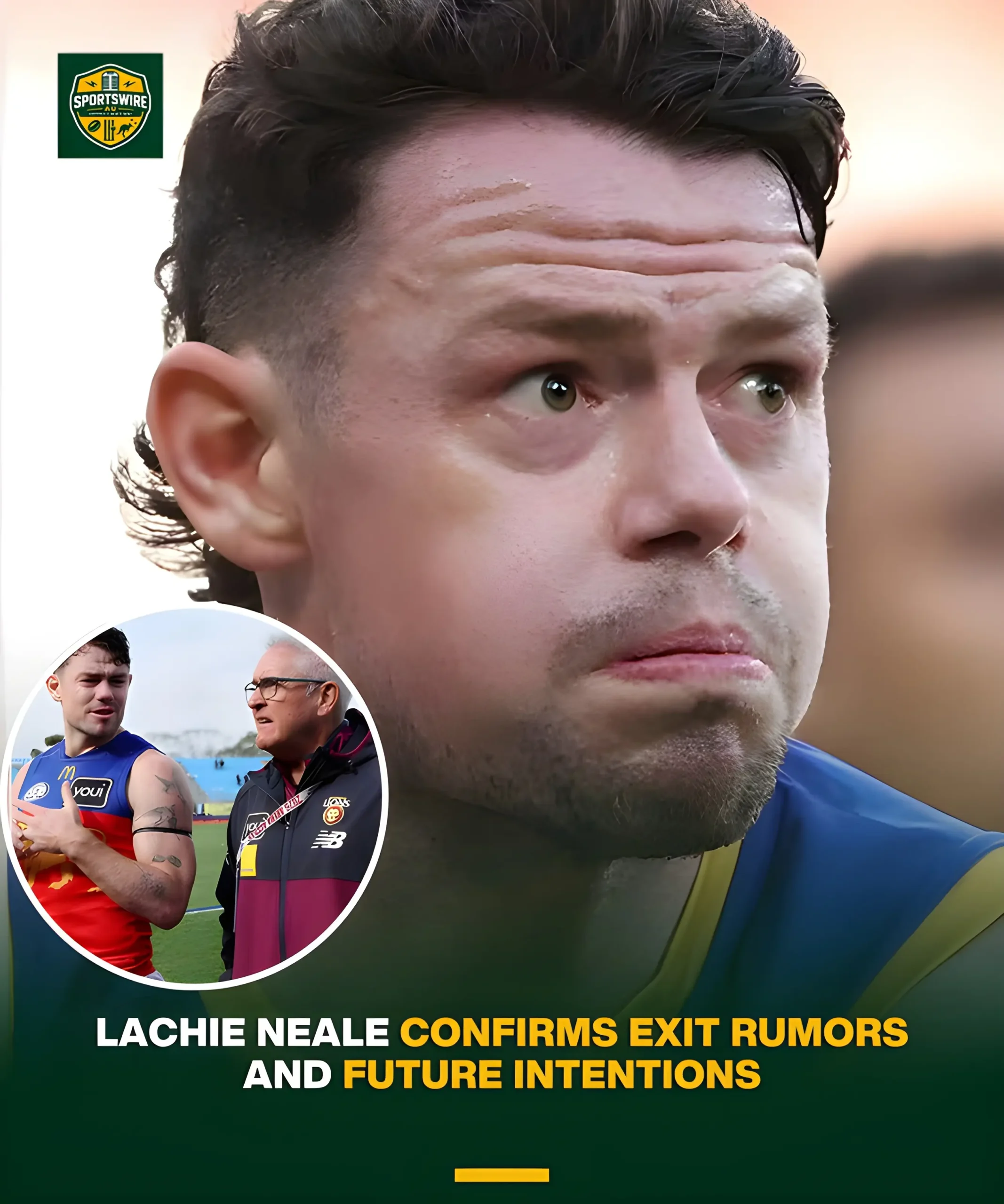 Cover Image for “LOCKED IN: THE FUTURE OF LACHIE NEALE IS BECOMING CRYSTAL CLEAR AS INTERSTATE RUMORS FADE.” The rumor mill surrounding Brisbane Lions talisman Lachie Neale has finally hit a wall.