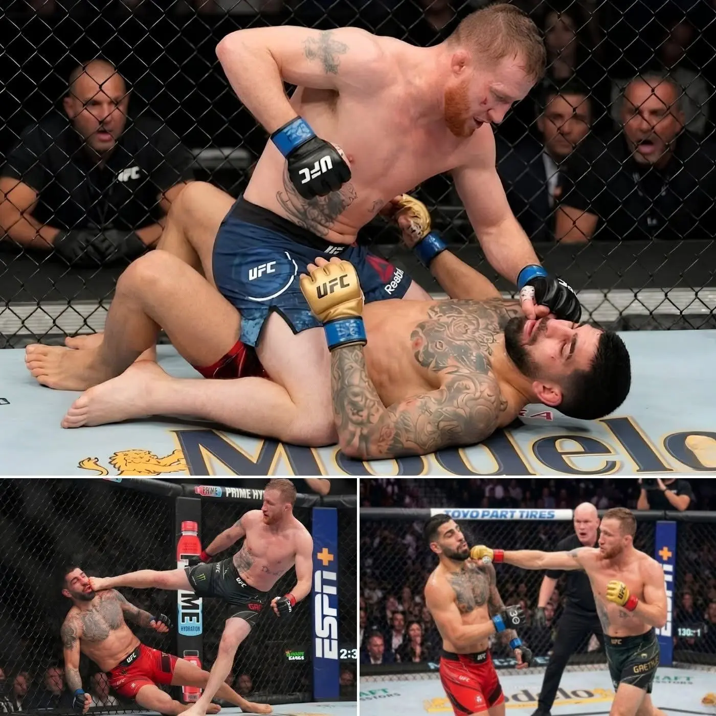 Cover Image for 🔥 “25 MINUTES LATER… UFC SHAKES!” — JUSTIN GAETHJE STUNS THE MMA WORLD WITH A DRAMATIC FINAL-ROUND KNOCKOUT OF ILIA TOPURIA