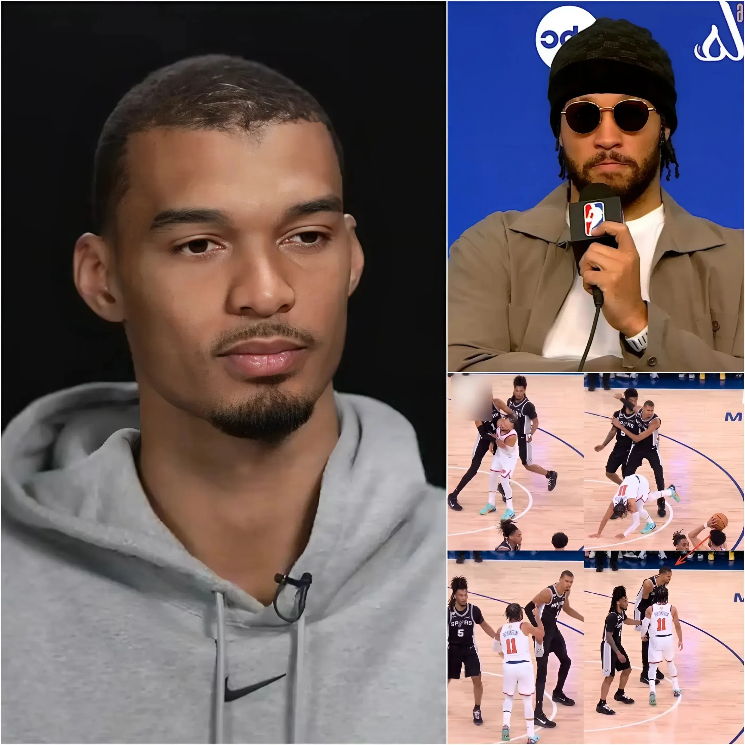 Cover Image for LATEST NEWS: Immediately after the altercation between Victor Wembanyama and Jalen Brunson occurred in Game 3 of the NBA Finals, the Commissioner delivered his ruling. Victor Wembanyama,