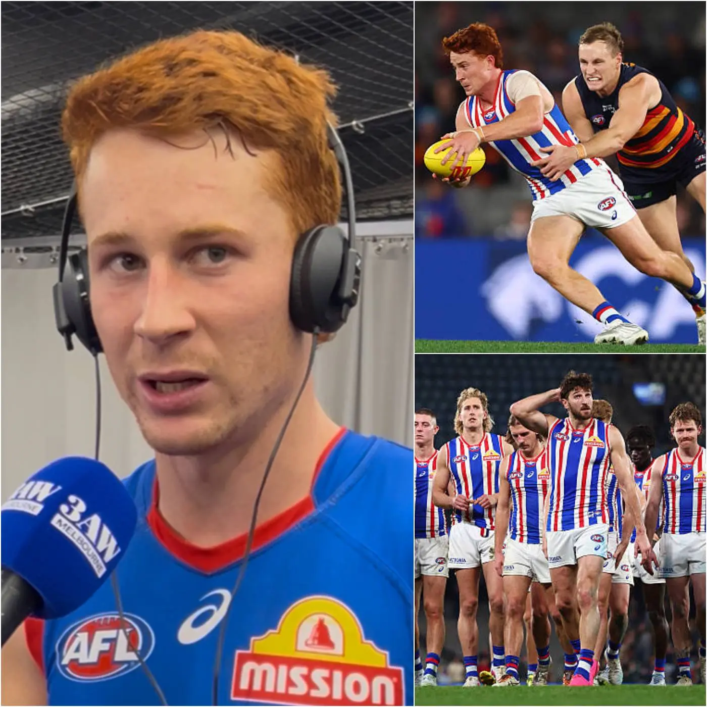 Cover Image for TEARS SHAKE THE AFL WORLD: After a crushing defeat to the Adelaide Crows, Western Bulldogs defender Ed Richards faced heavy criticism for costly errors in the final moments of the game.