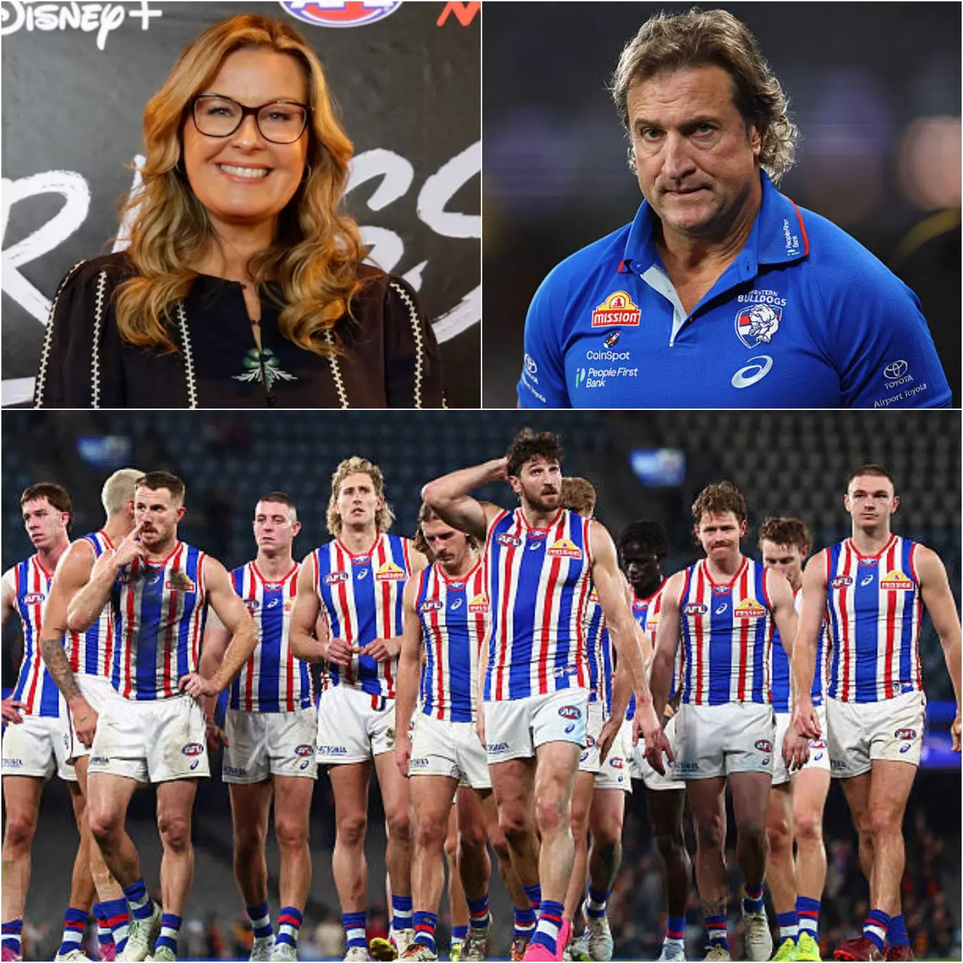 Cover Image for SHOCKWAVES HIT THE AFL: In a tense, closed-door meeting lasting over an hour, Western Bulldogs president Kylie Watson-Wheeler, head coach Luke Beveridge, and key members of the club’s leadership team faced off over the future of the embattled coach.