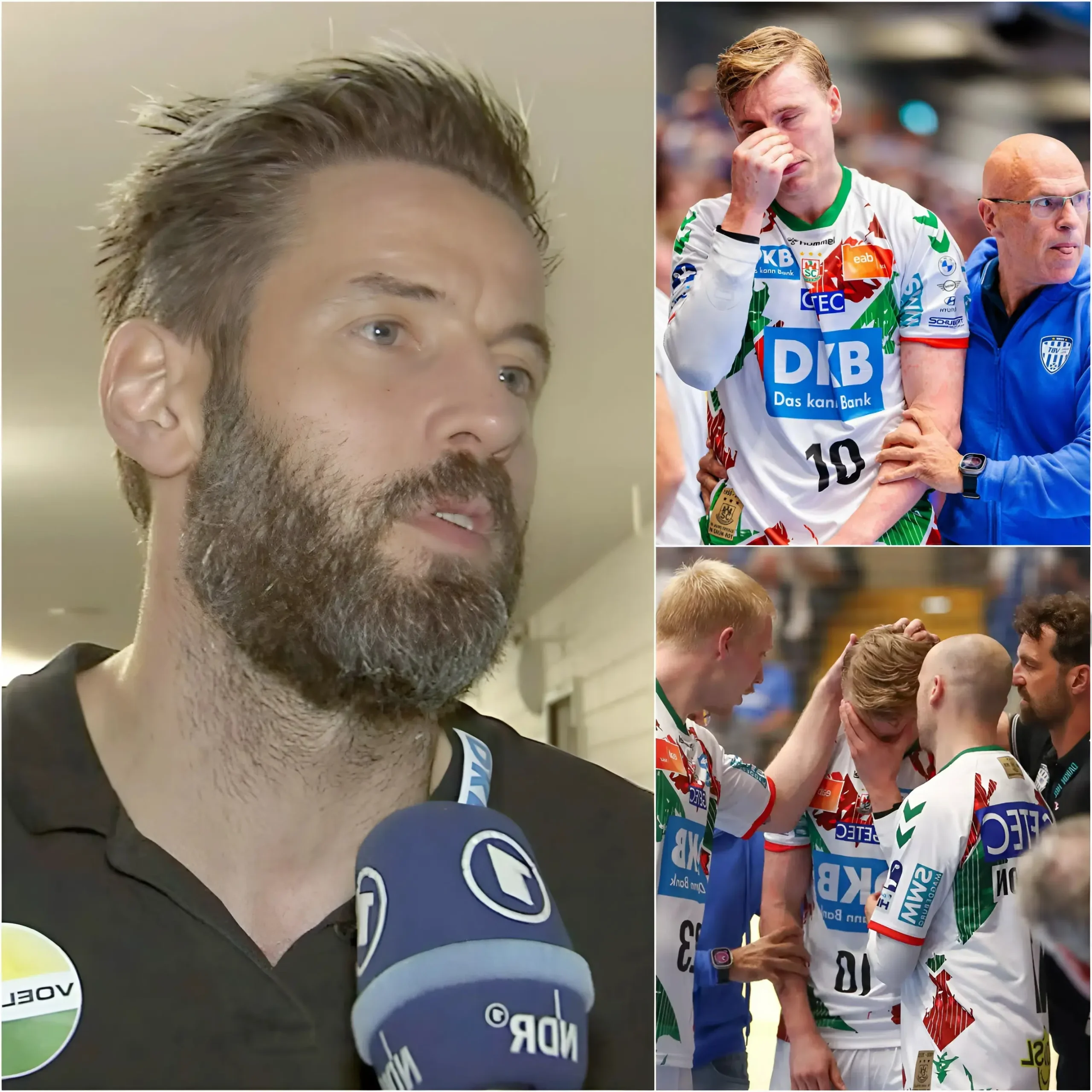 Cover Image for ️🏐SCHLECHTE NACHRICHTEN, VOR GERADE EINMAL 15 MINUTEN: Direkt nach dem extrem spannenden Spiel gegen die Füchse Berlin um den Einzug in das Champions-League-Finale hat Cheftrainer Bennet Wiegert alle Fans des SC Magdeburg in große Sorge versetzt,
