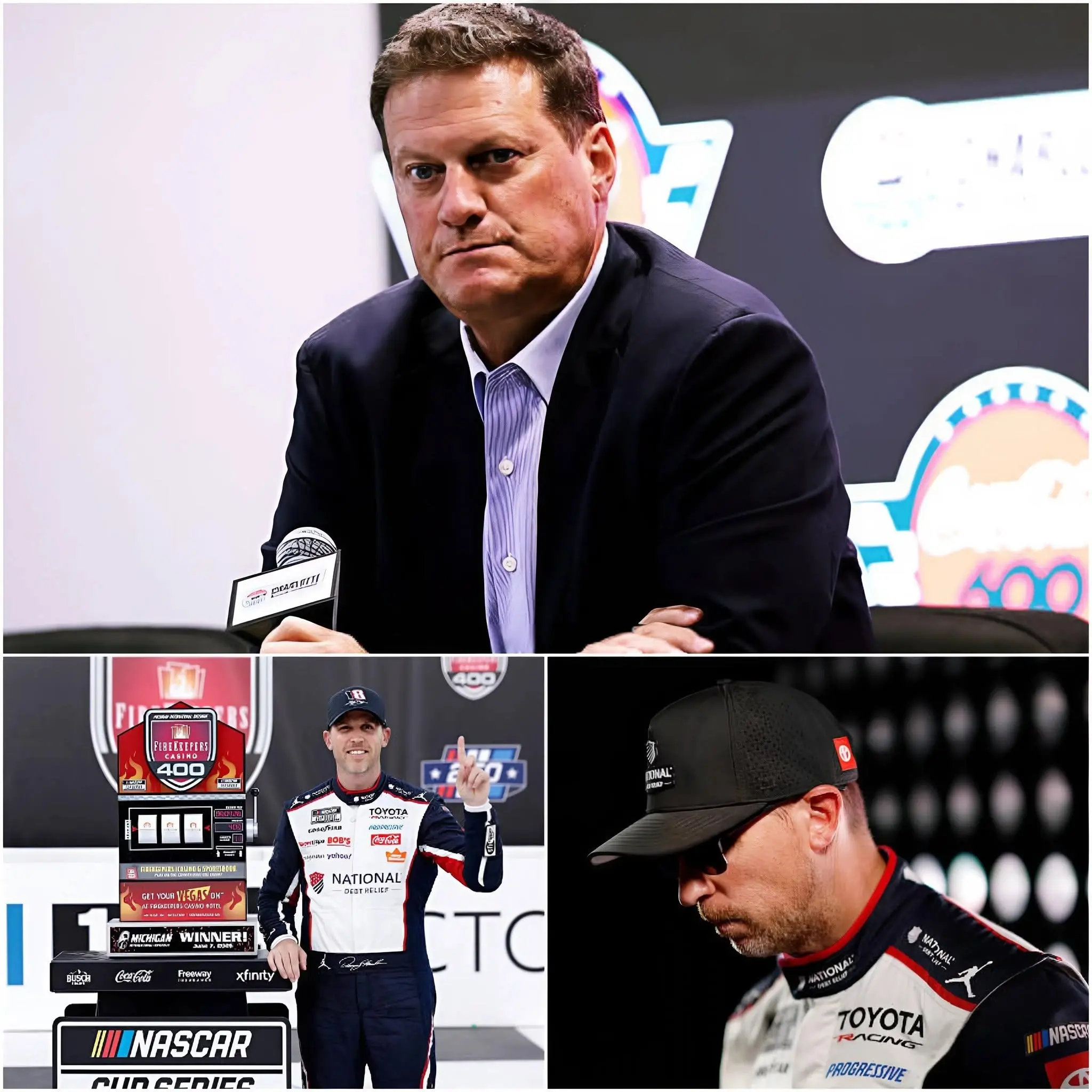 Cover Image for 🏁 After a series of accusations from 9 NASCAR drivers, Steve O’Donnell has officially announced the shocking results of the investigation into alleged cheating by Denny Hamlin at the 2026 FireKeepers Casino 400 – “We can’t hide this any longer!”… 👇👇👇