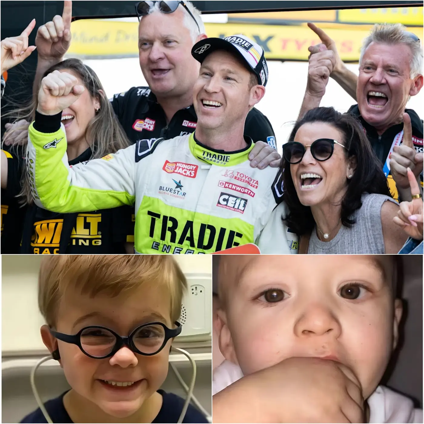 Cover Image for A 7-year-old boy battling terminal brain cancer had one final wish: to meet his hero, Supercars star David Reynolds.