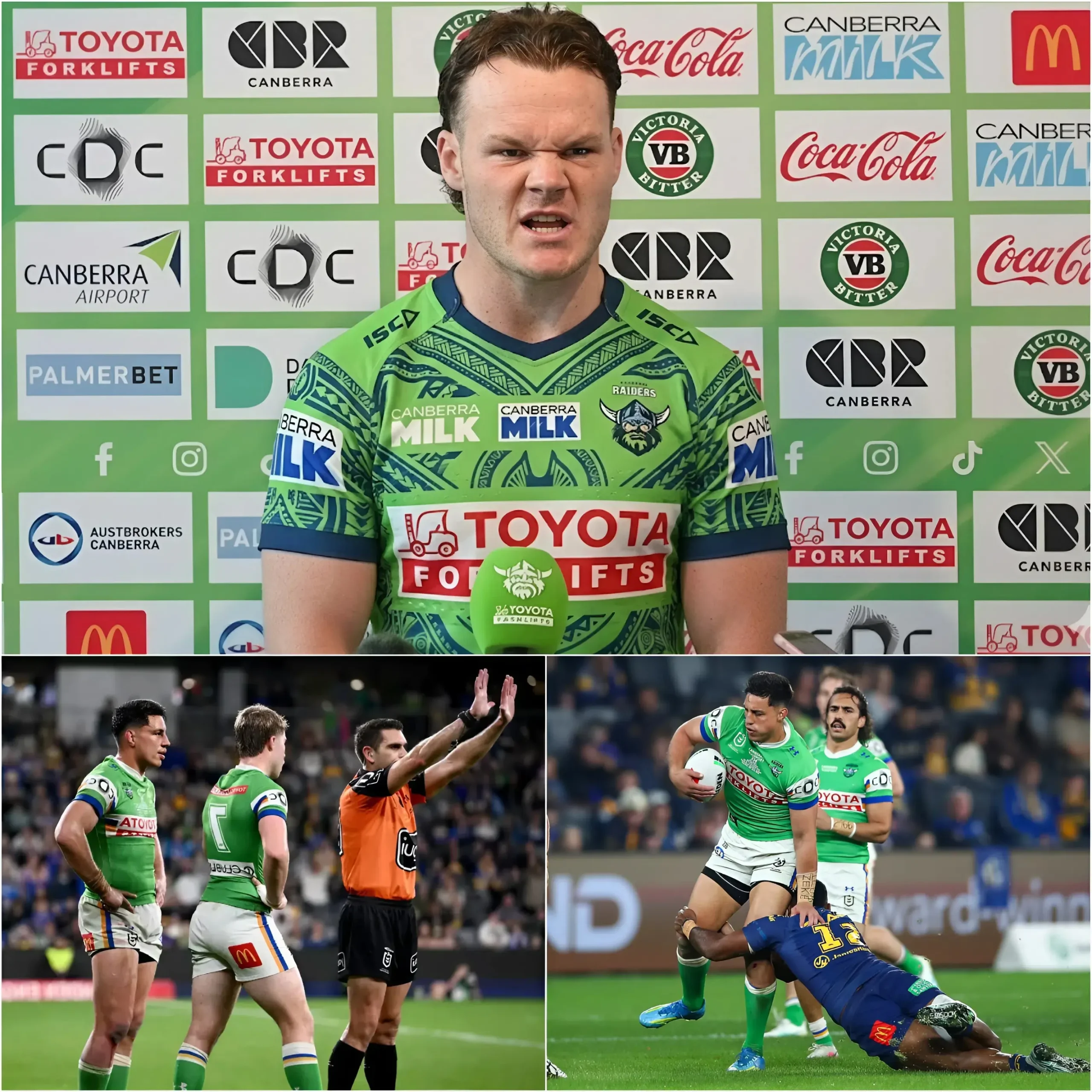 Cover Image for BREAKING NEWS: The NRL has been forced to hold an emergency meeting following the Canberra Raiders’ 15–12 defeat to the Eels. However, the most shocking moment of the night did not take place on the field, but during the post-match press conference.