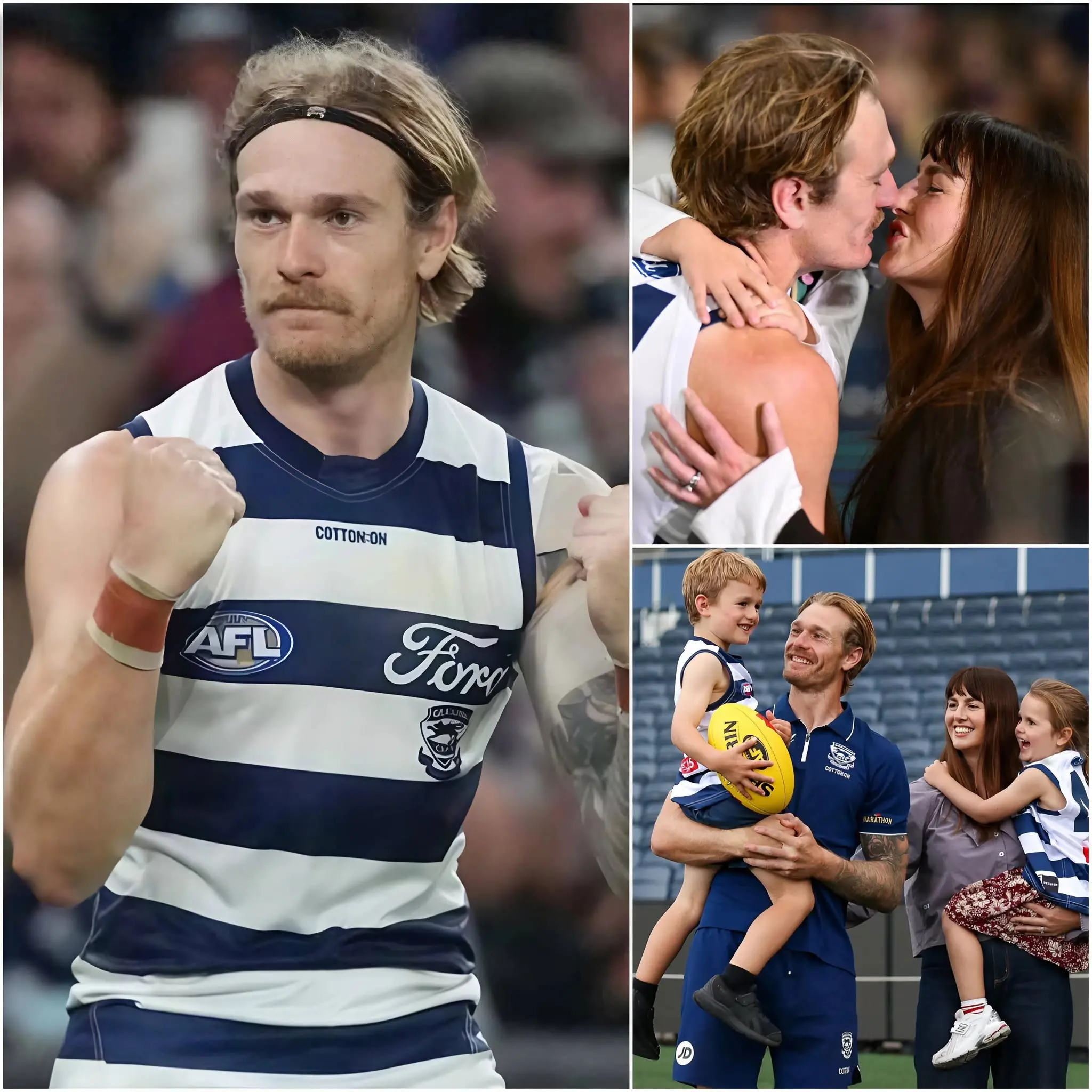 Cover Image for BREAKING NEWS 5 MINUTES AGO: 🛑“Thank you for believing in my husband” – Tom Stewart’s wife bursts into tears, revealing the touching secret behind the 15-60 victory over Gold Coast Suns! Following the Geelong team’s emotional win, social media exploded as Tom Stewart’s wife shared a heartfelt message that moved millions of fans.