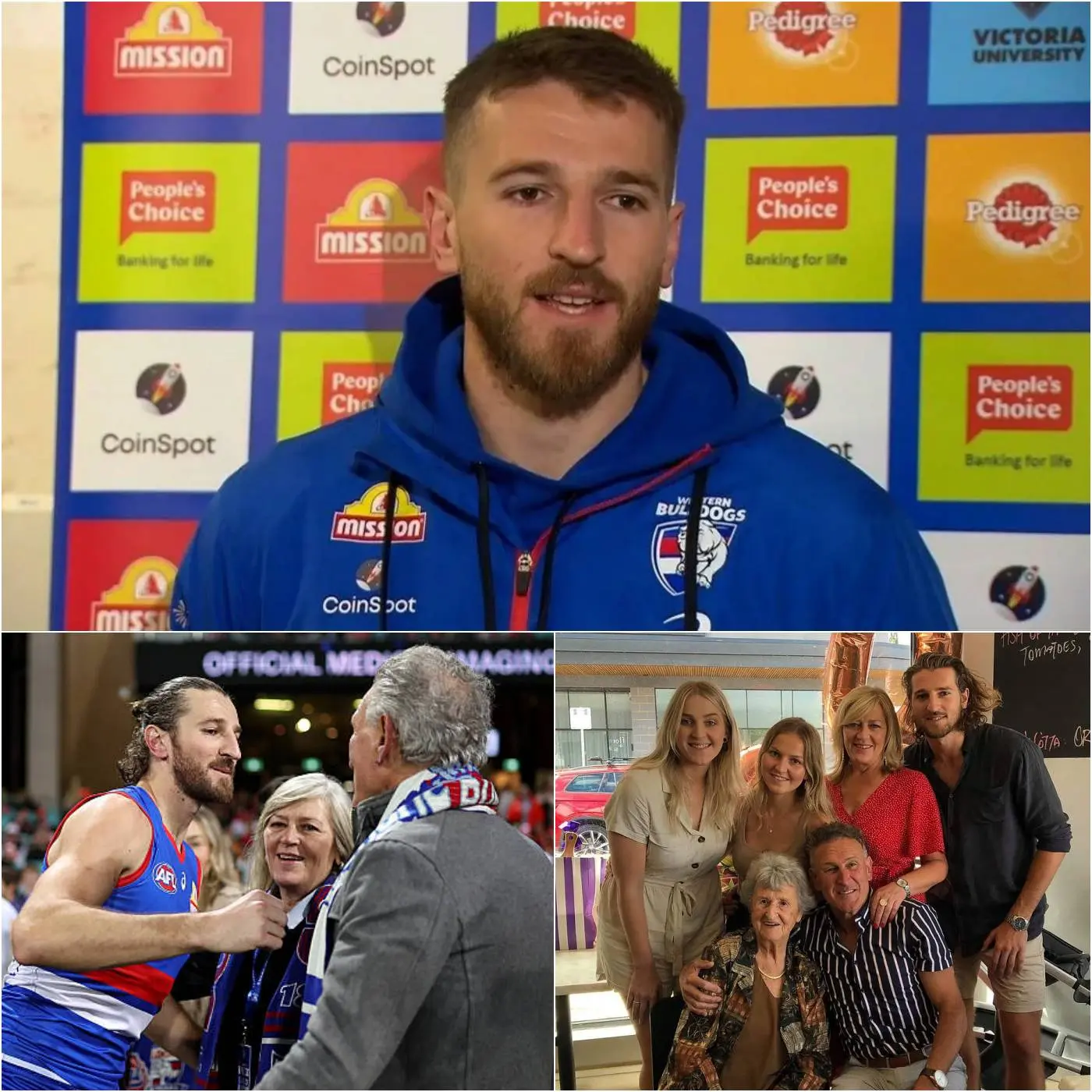 Cover Image for â¤ď¸đ¨BREAKING NEWS: âNO ACHIEVEMENT IS GREATER THAN FAMILY.â Just hours after the emotional clash against Adelaide, Western Bulldogs captain Marcus Bontempelli left fans in tears