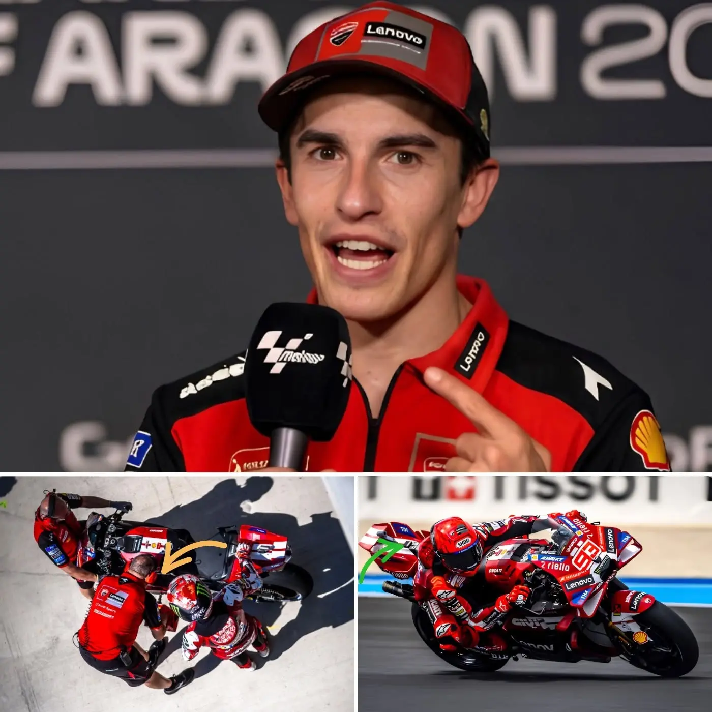 Cover Image for BREAKING NEWSđ¨: âIâLL TAKE IT ALL BACKâŚ!â Marc MĂĄrquez has just sent shockwaves through the MotoGP world with his 11-word statement, the most shocking of the season! Based on subtle hints from the Spanish superstar, Ducati is reportedly secretly preparing three extremely formidable âtop secretâ upgrades for his 2026 season bike ahead of this weekendâs Czech GP.