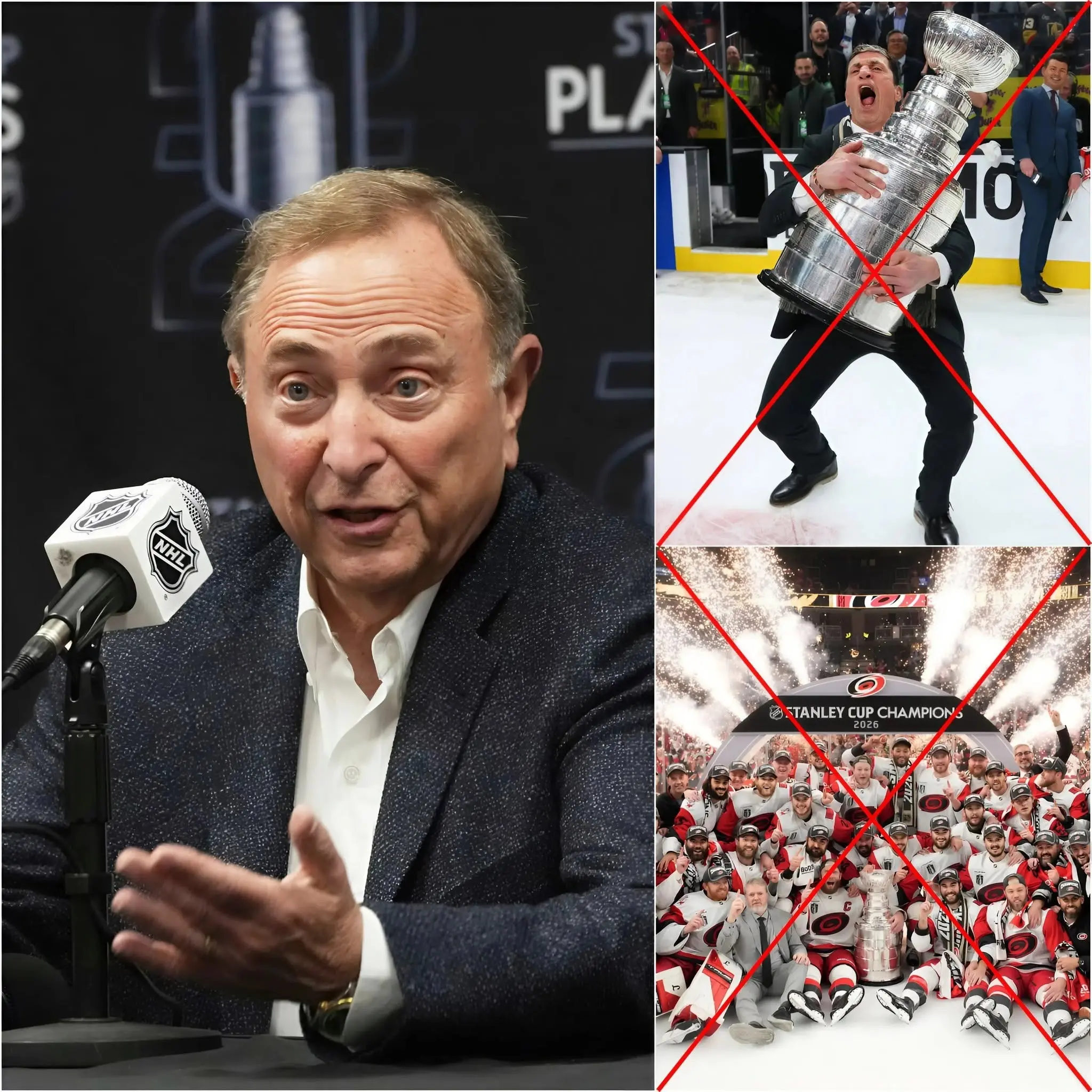 Cover Image for 🚨🚨SCANDALE SANS PRÉCÉDENT DANS LA LNH : Les résultats de la Coupe Stanley 2026 ont été officiellement annulés, alors que tous les arbitres impliqués — ainsi que l’entraîneur-chef des Hurricanes de la Caroline, Rod Brind’Amour, et l’équipe d’arbitrage du match entre les Hurricanes de la Caroline et les Golden Knights de Vegas