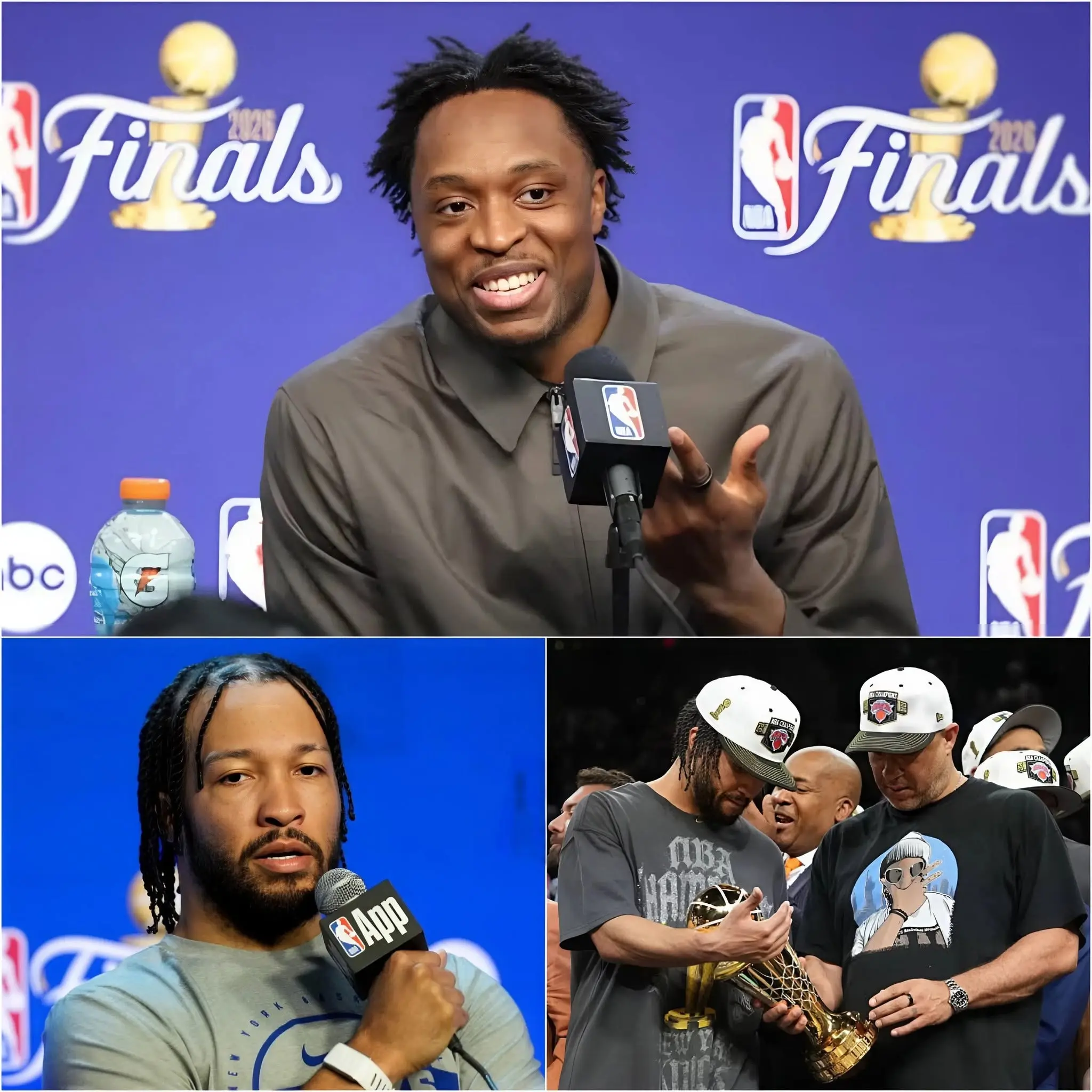 Cover Image for 🚨️🏀“WHY DID THEY GIVE HIM FINALS MVP?” — Knicks star OG Anunoby openly questioned the NBA’s decision to award the 2026 Finals MVP to Jalen Brunson, claiming he did not deserve the honor after what he called an inconsistent series performance.