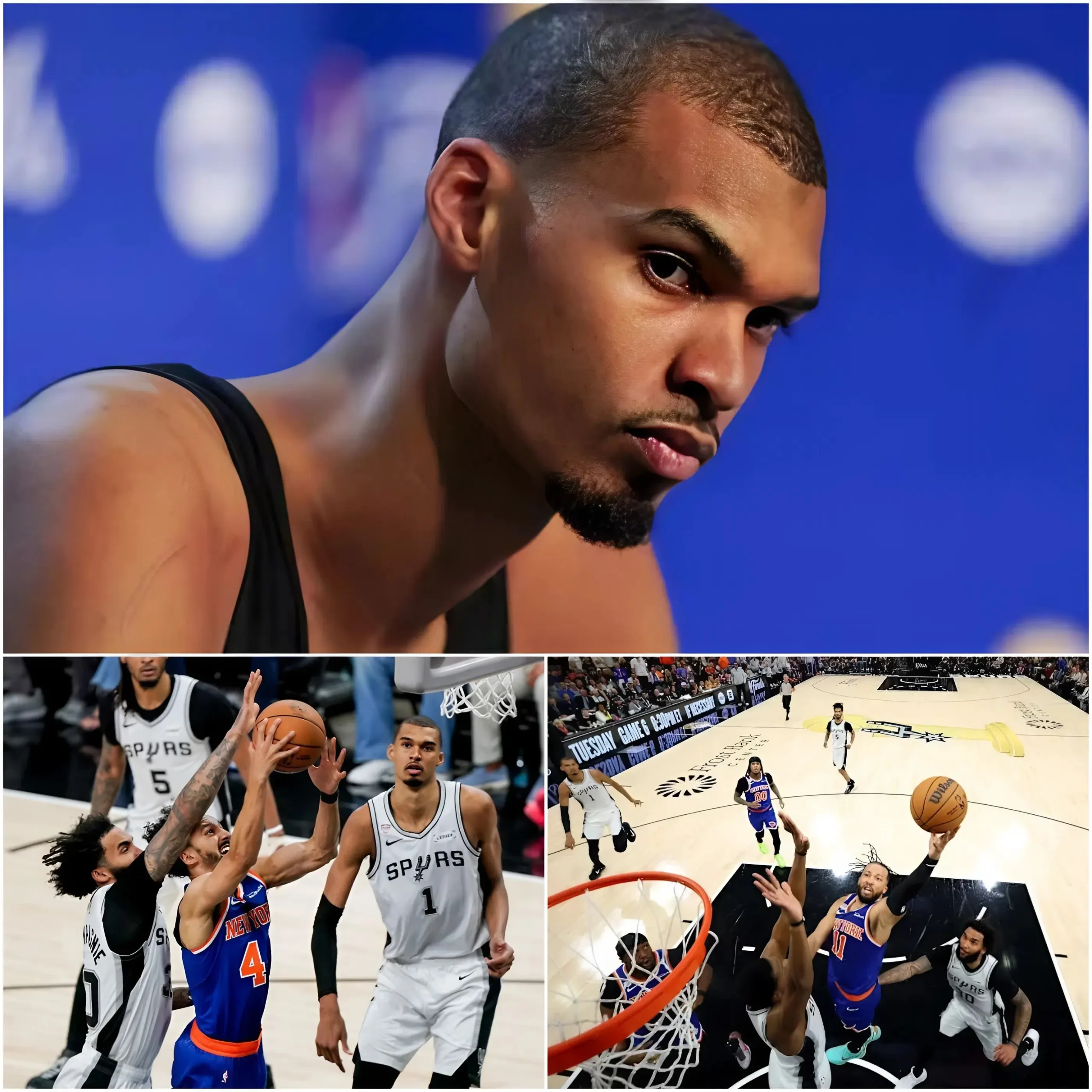 Cover Image for “WE DOMINATED THE SERIES” — Victor Wembanyama’s Controversial Post-Finals Claim Sparks Massive Backlash Across the NBA as Fans Question His Comments After Spurs’ 1-4 Defeat to the Knicks. Despite San Antonio Building Double-Digit Leads in Every Game of the NBA Finals, the French superstar insisted that the Spurs had been the team in control for most of the series